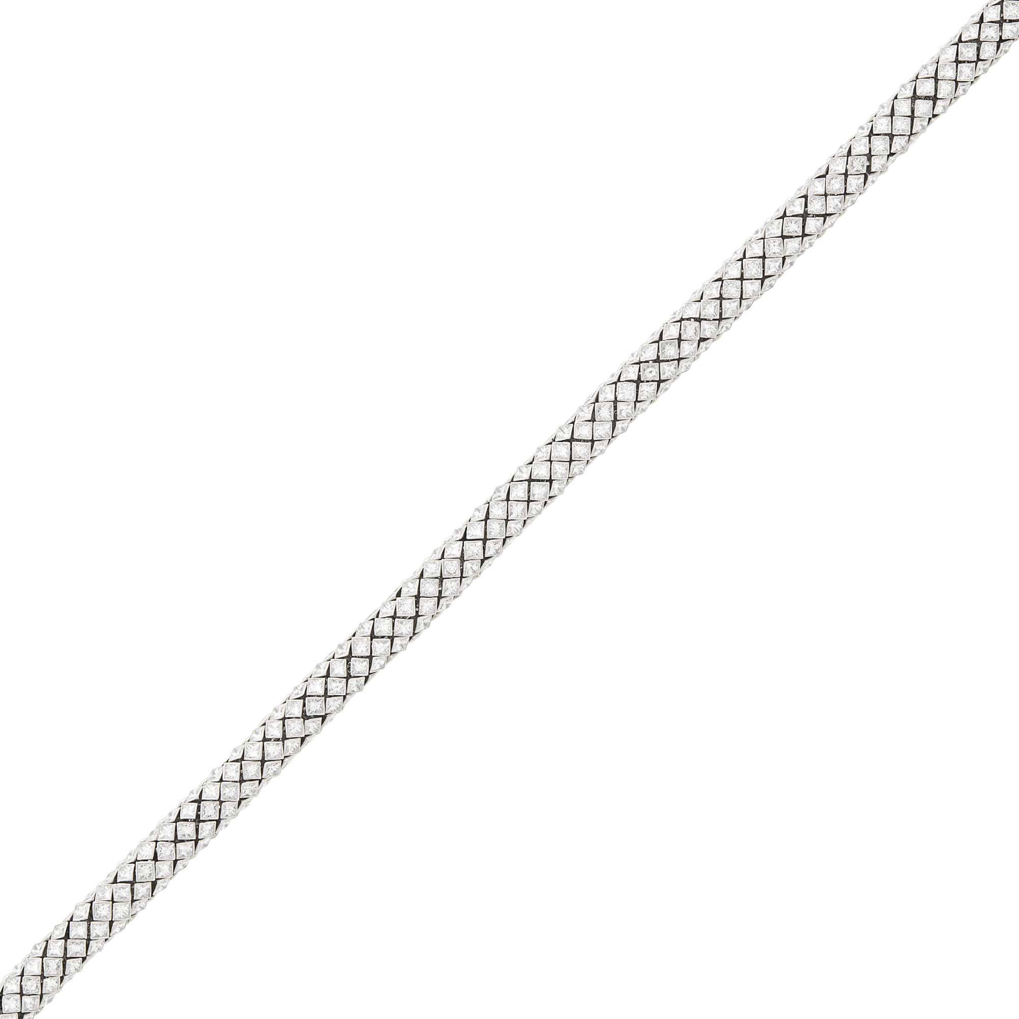 Lot image - Platinum and Diamond Bracelet