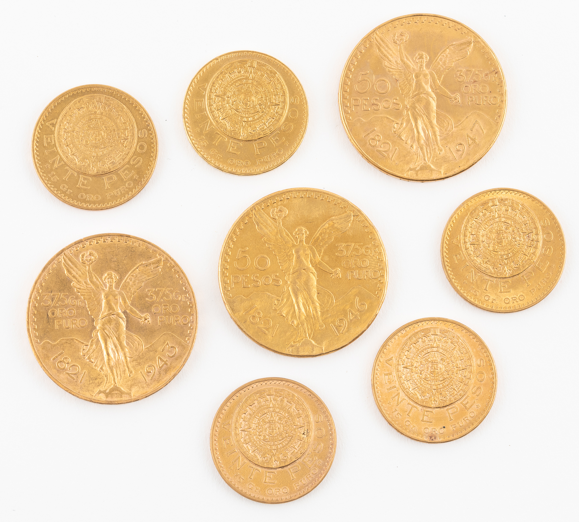 Lot image - Mexico Eight Gold Coins