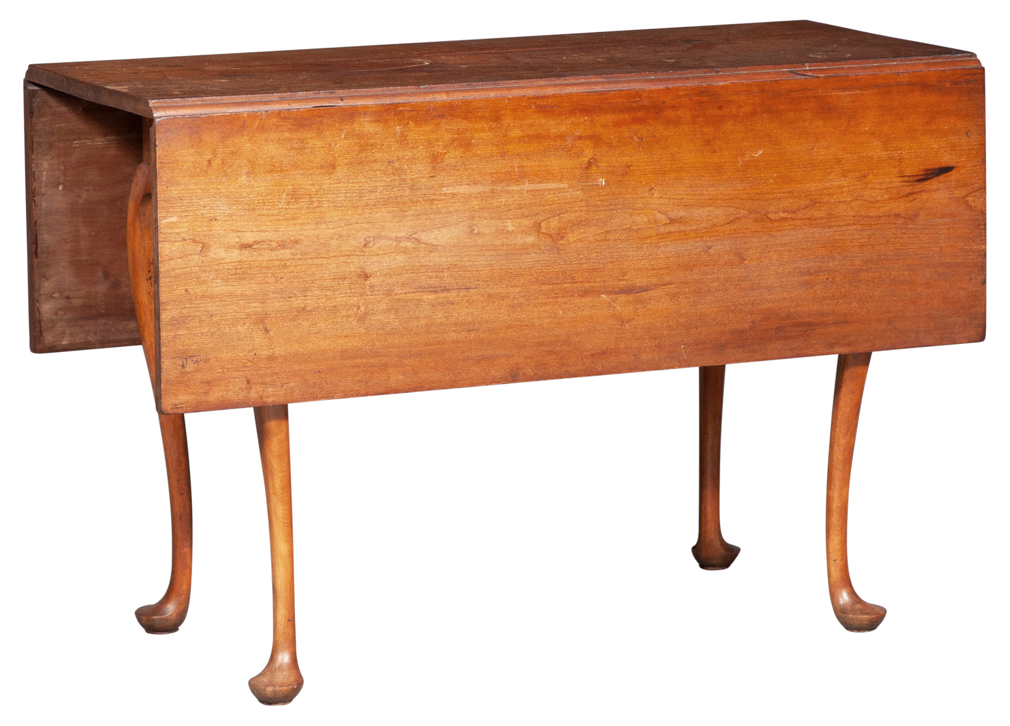 Lot image - Queen Anne Walnut Drop-Leaf Table