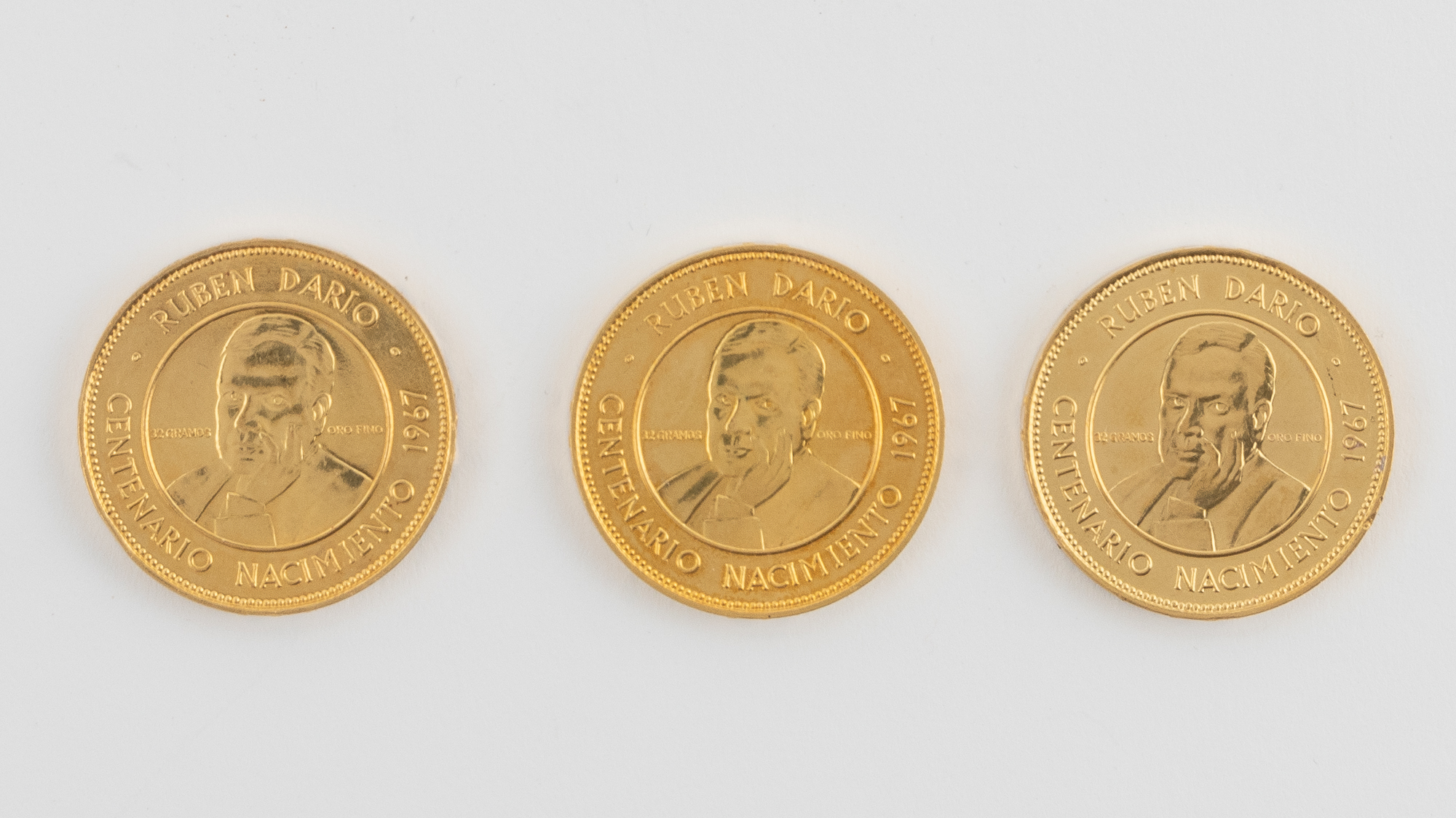 Lot image - Nicaragua 1967 Republic 50 Cordobas Gold Coins
