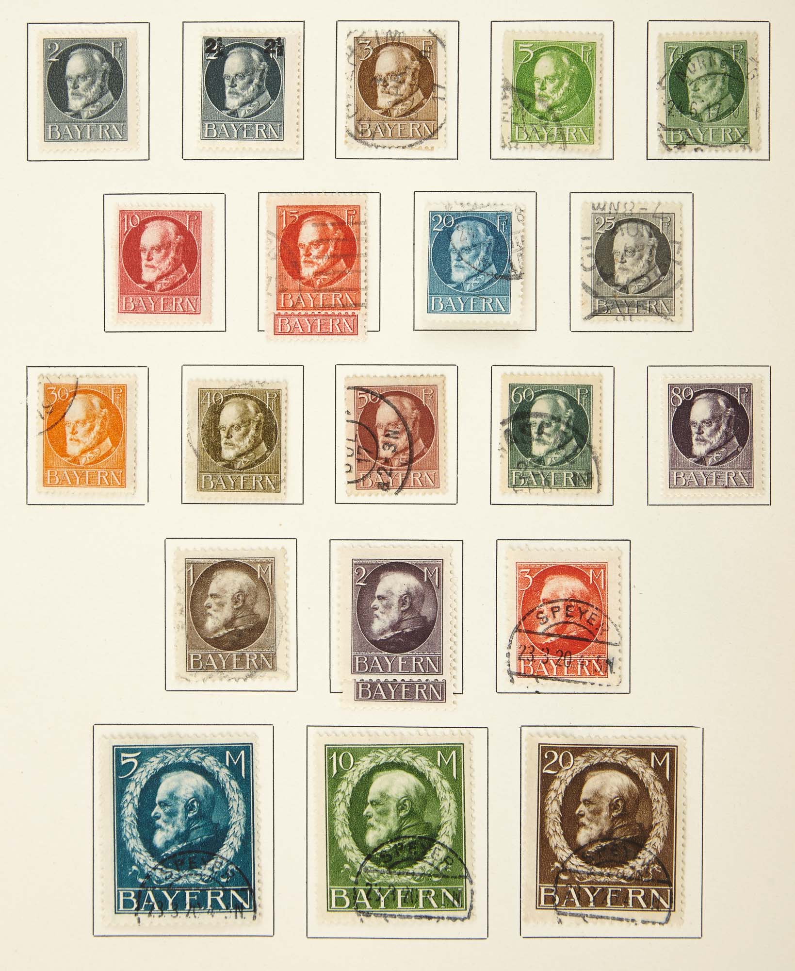 Lot image - German States Bayern to Wurttemberg