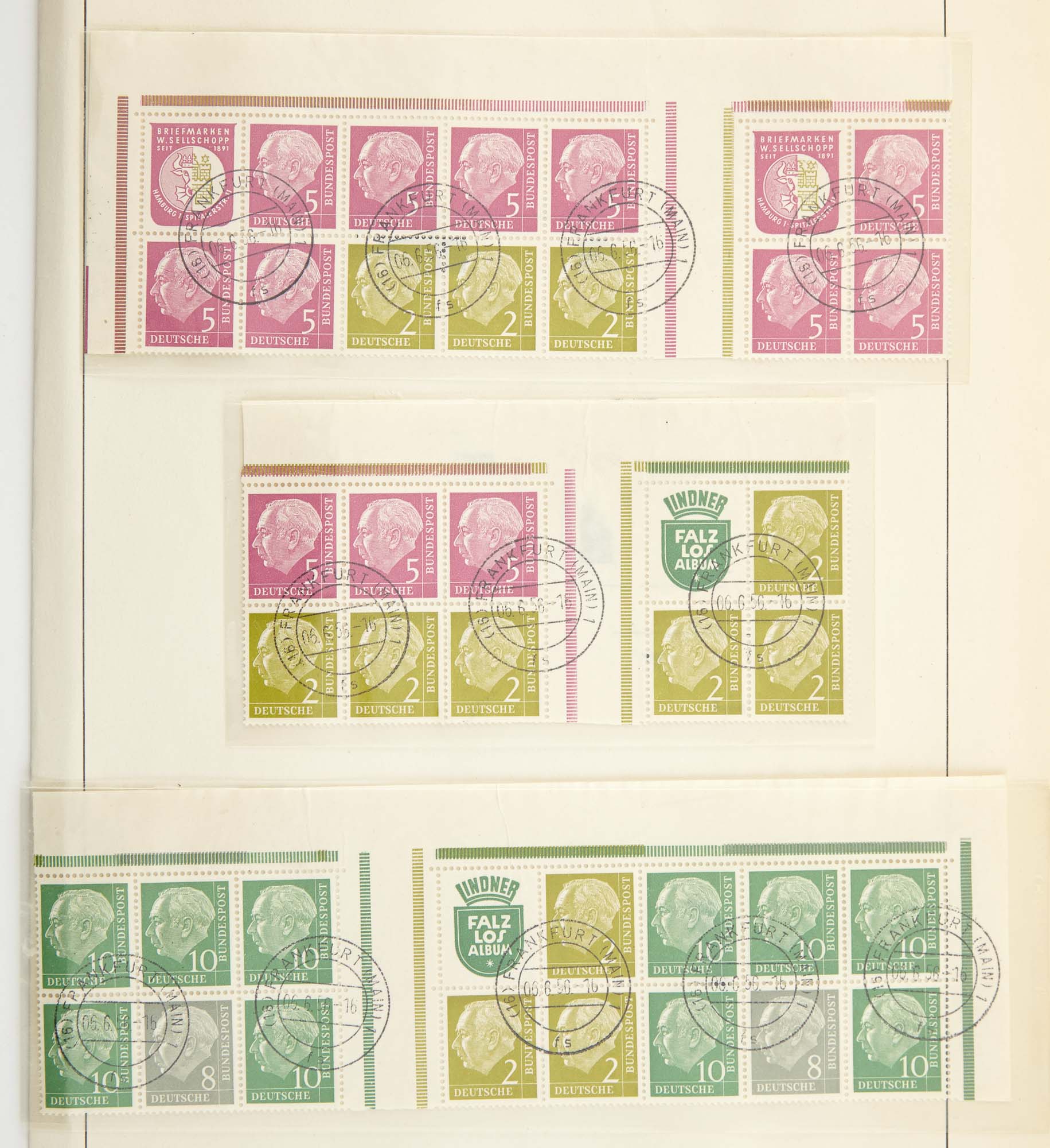 Lot image - German Tete-Beche, Se-Tenant Pairs and Booklet Panes