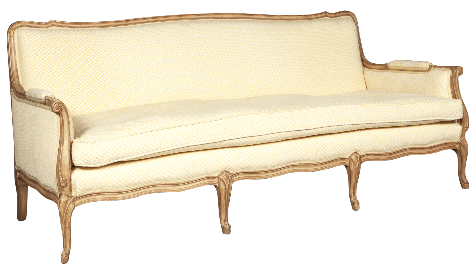 Lot image - Louis XV Style Stained Wood Canapé