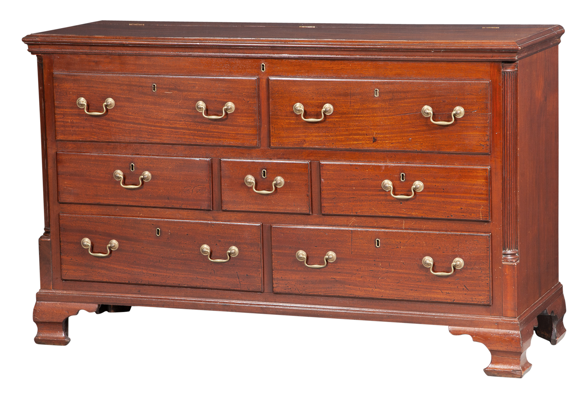 Lot image - George III Mahogany Mule Chest