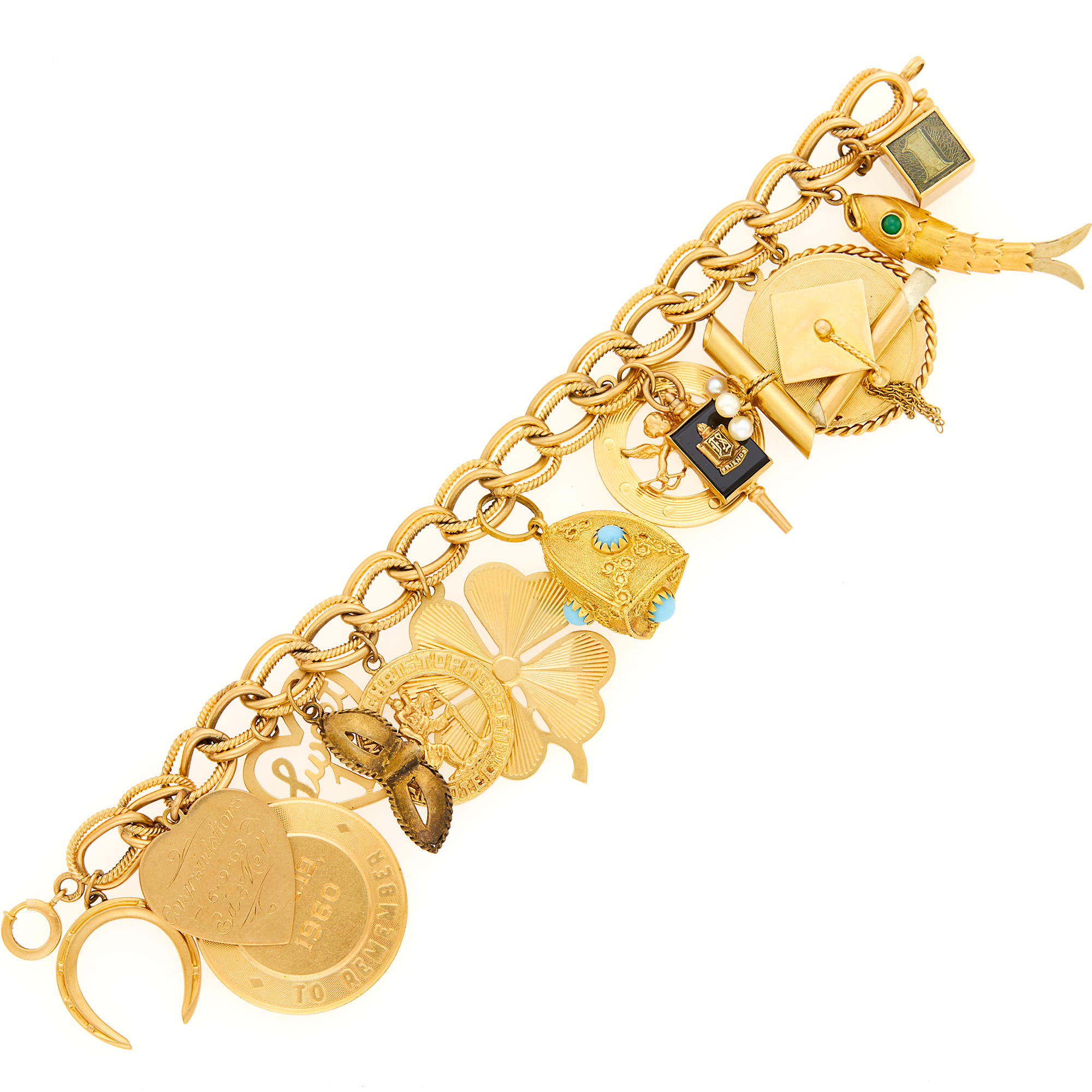 Lot image - Gold Charm Bracelet