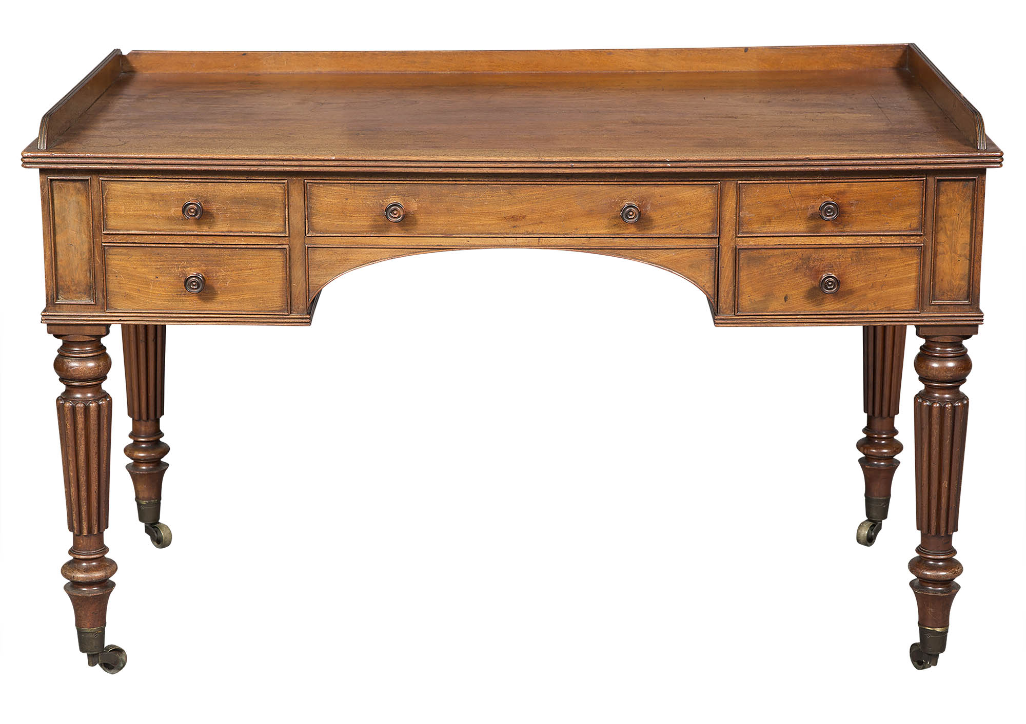 Lot image - George IV Mahogany Writing Table by Gillows