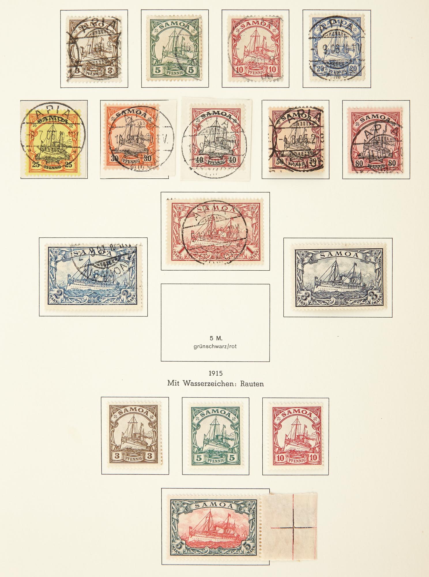 Lot image - German Offices Abroad and Colonies Postage Stamp Collection