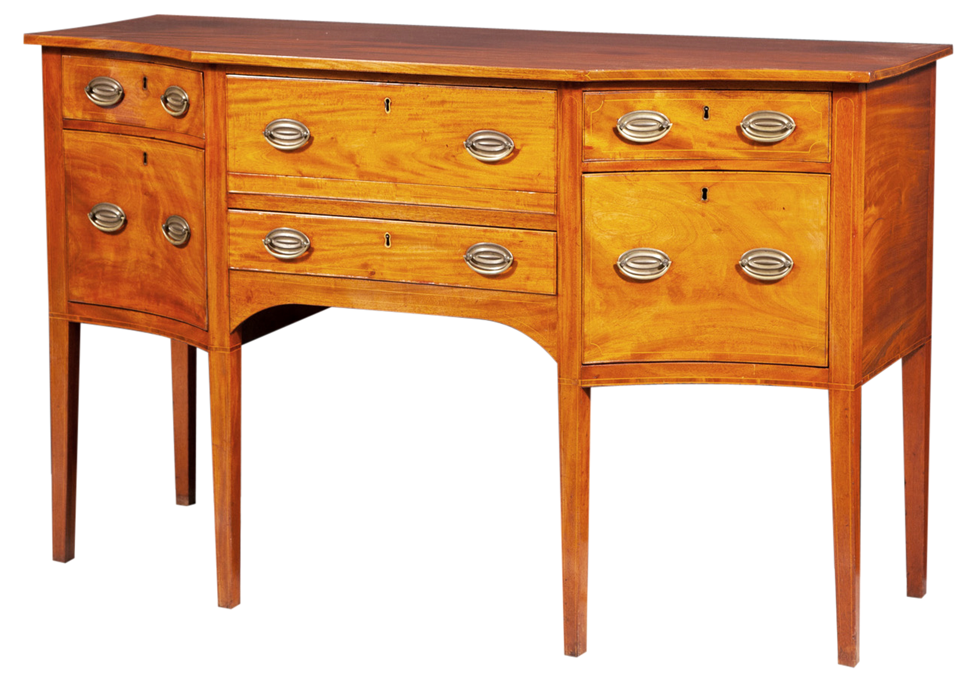 Lot image - Federal Inlaid Mahogany Sideboard Desk