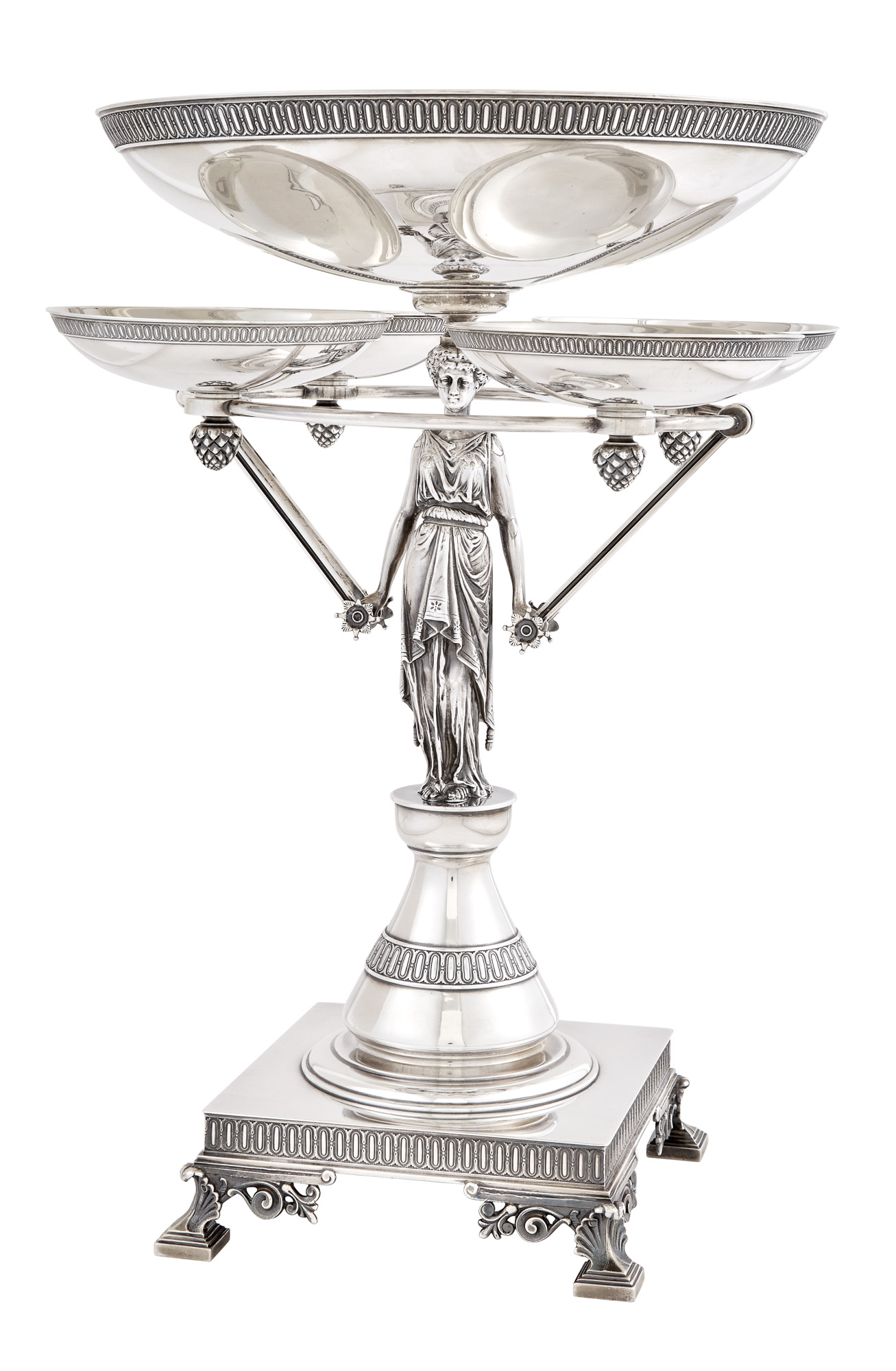 Lot image - Tiffany & Co. Sterling Silver Figural Centerpiece