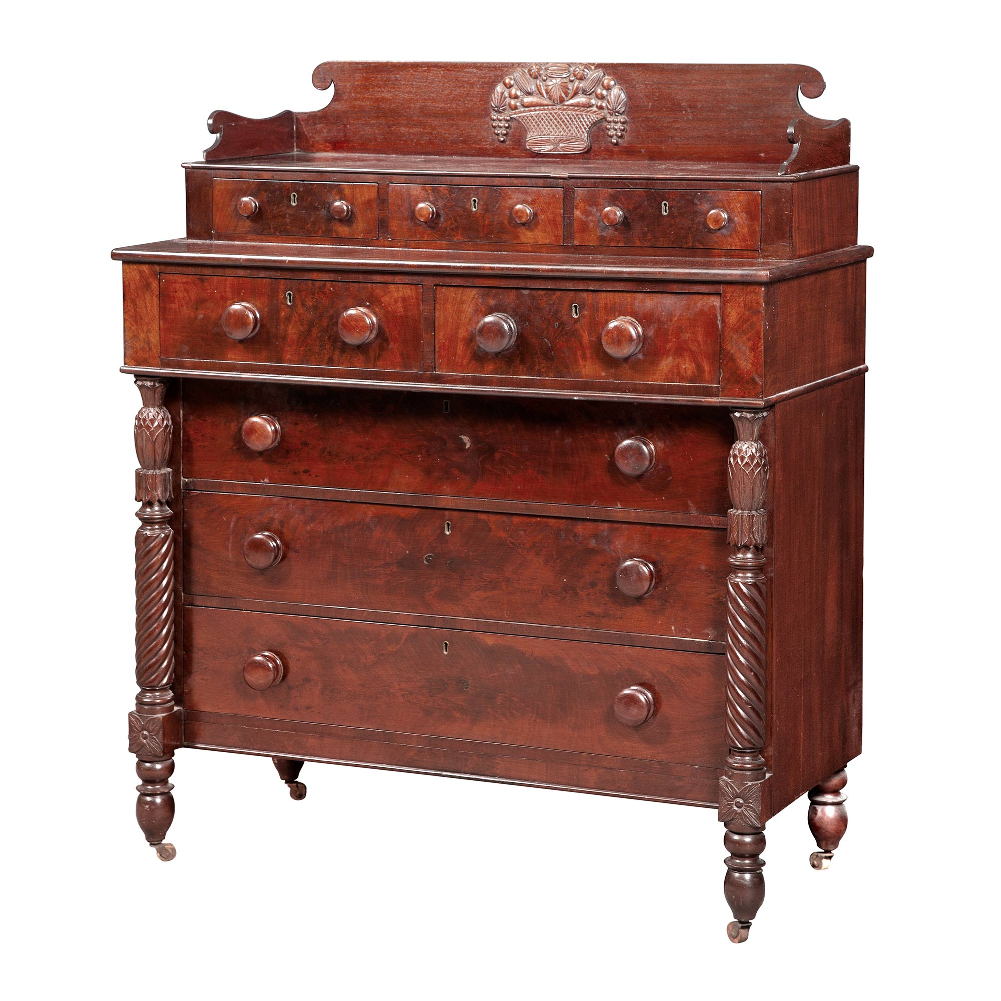 Lot image - Classical Mahogany Chest of Drawers