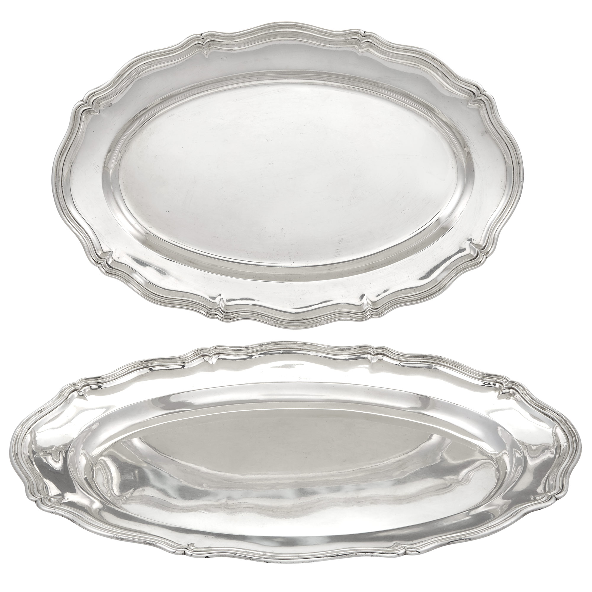 Lot image - Pair of Austrian Silver Platters