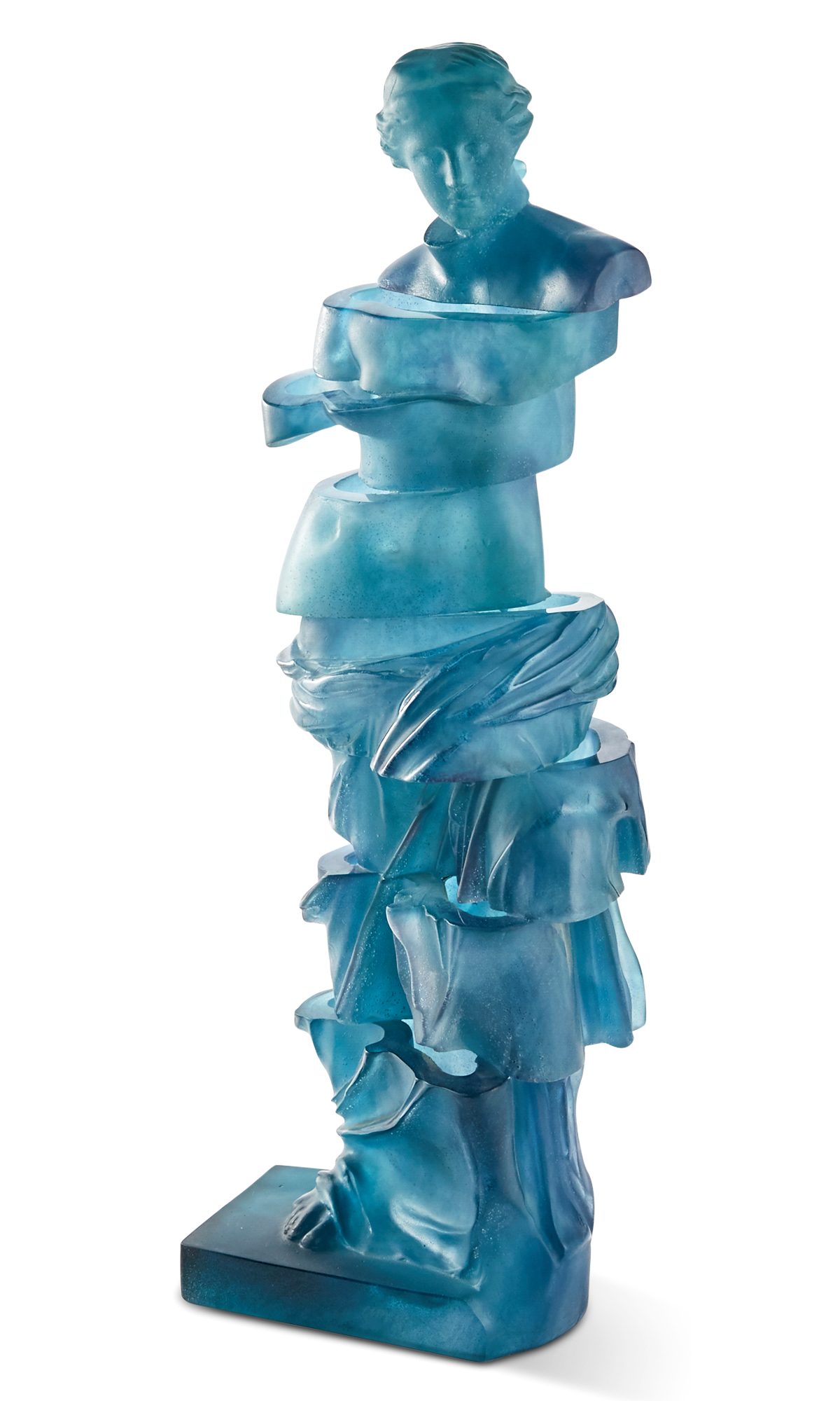 Lot image - Arman for Daum Pâte de Verre Figure (Venus de Milo) Entitled Tranchlucide