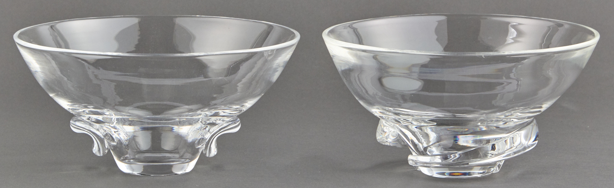 Lot image - Two Steuben Glass Small Bowls