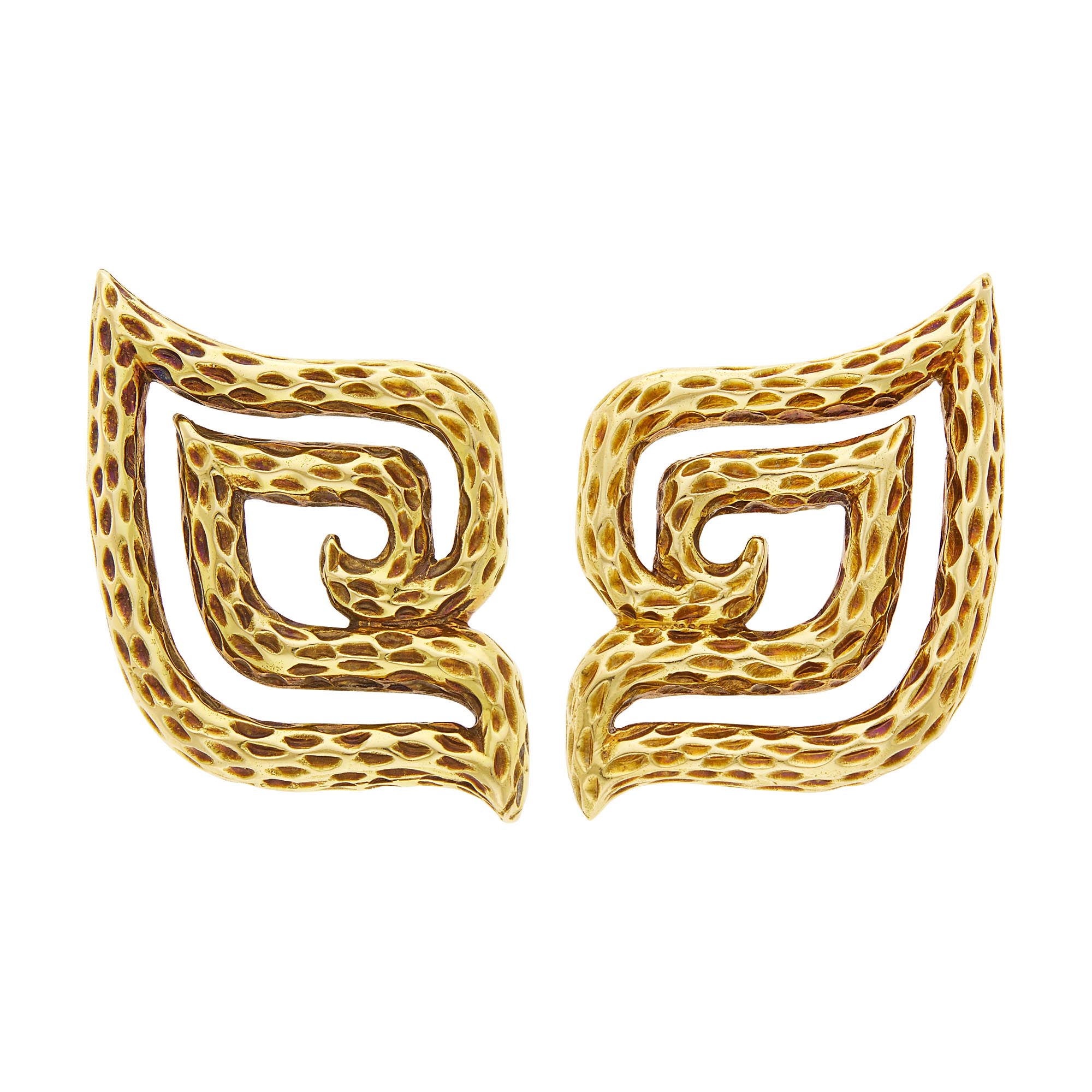 Lot image - Zolotas Pair of Gold Earclips