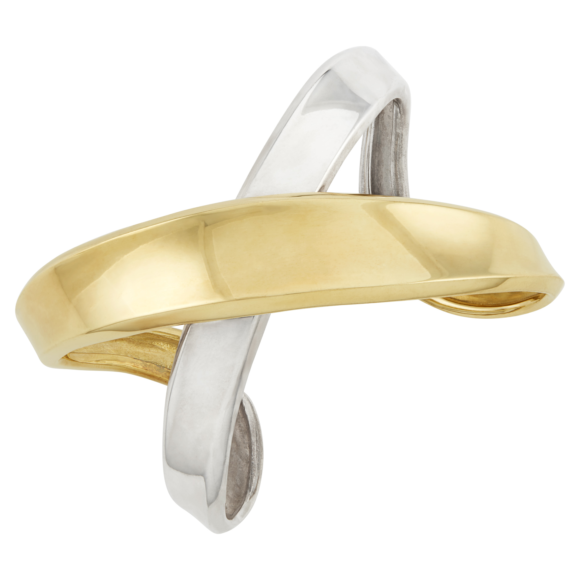Lot image - Gold and Silver Cuff Bracelet