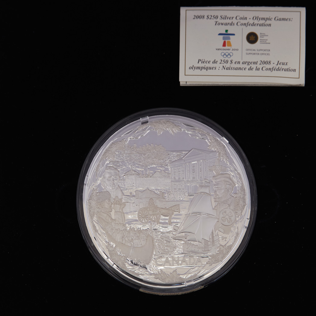 Lot image - Canada 2008 Vancouver Olympic $250 Silver PR 69 Kilo KM 833