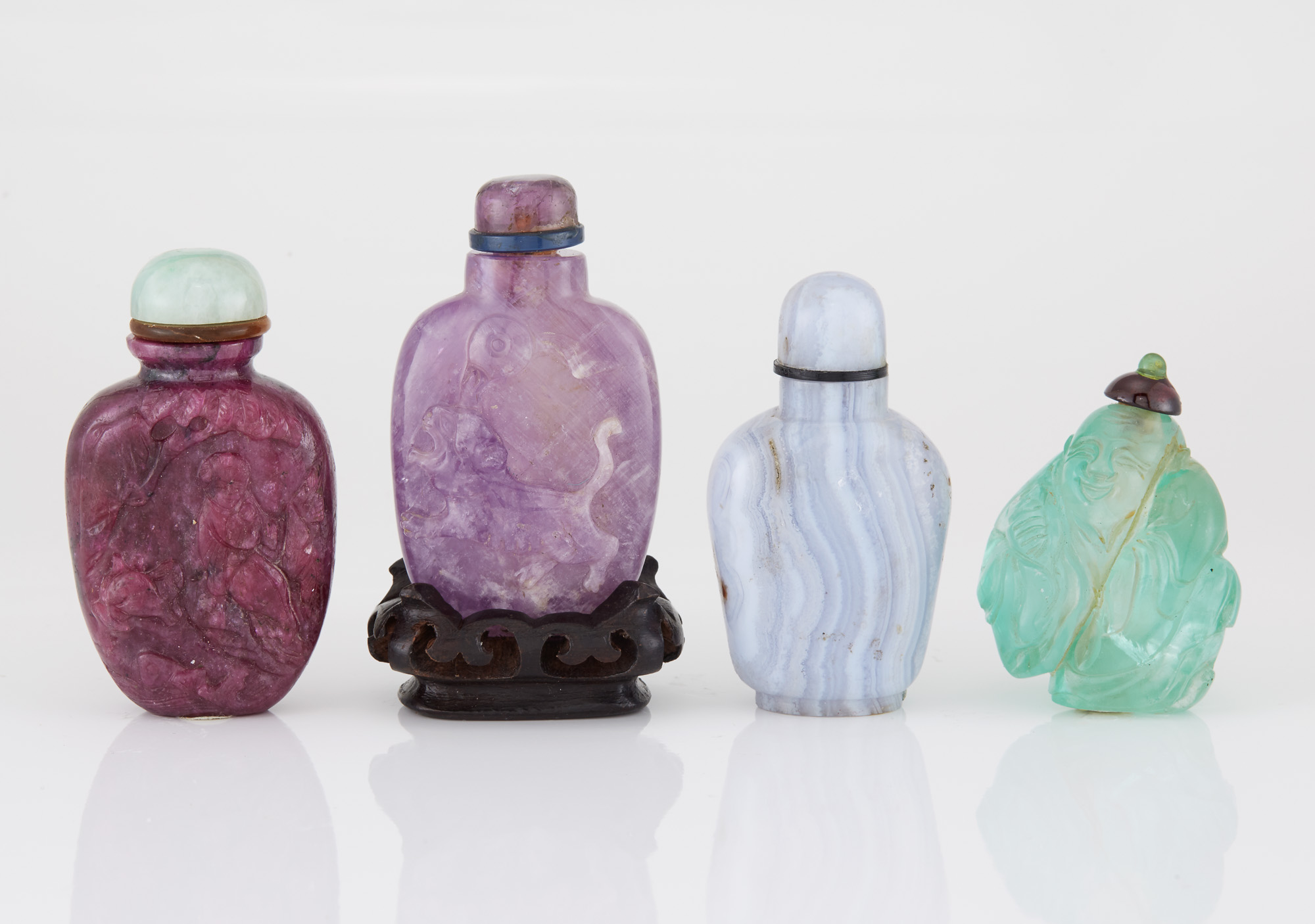 Lot image - Group of Four Chinese Snuff Bottles