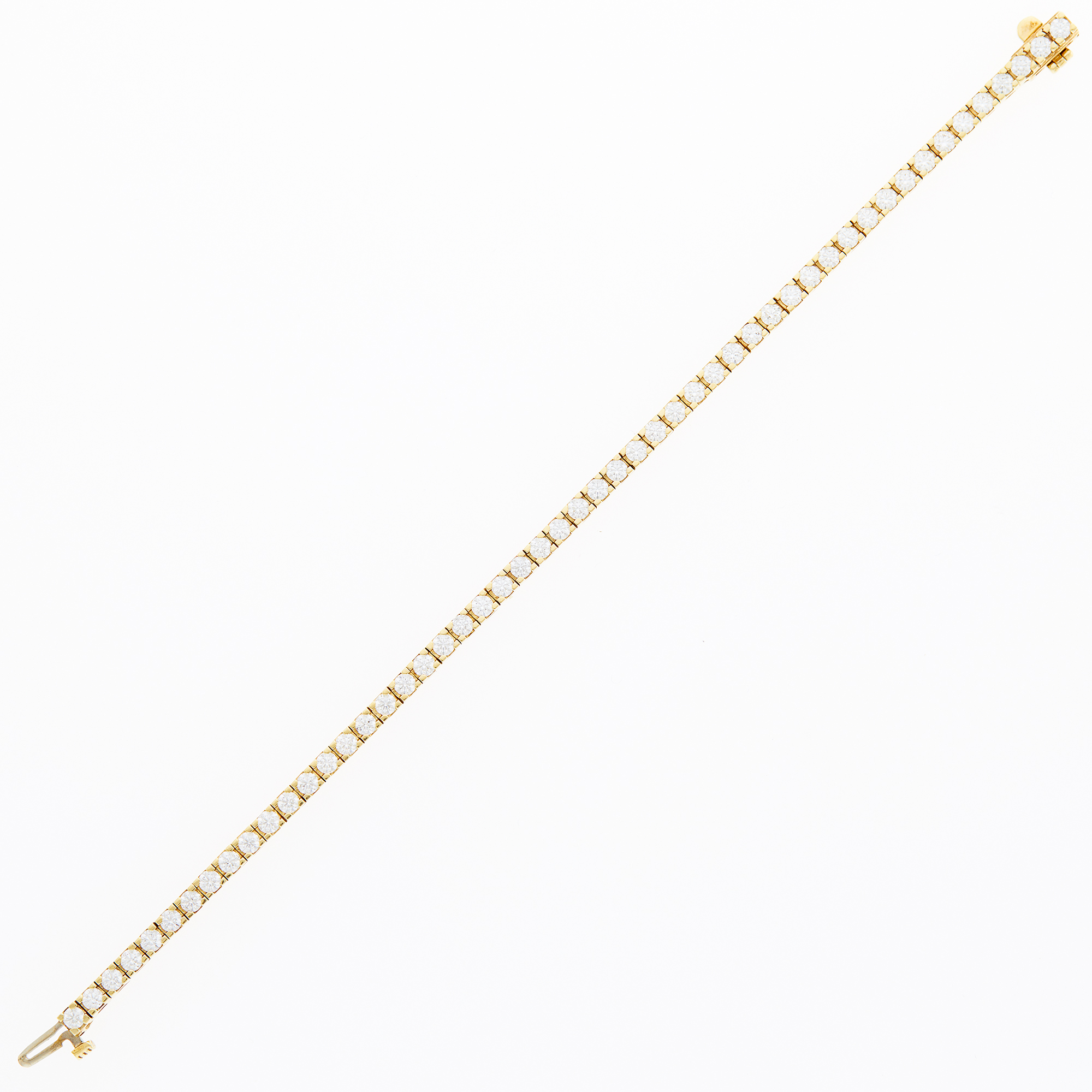 Lot image - Gold and Diamond Straightline Bracelet