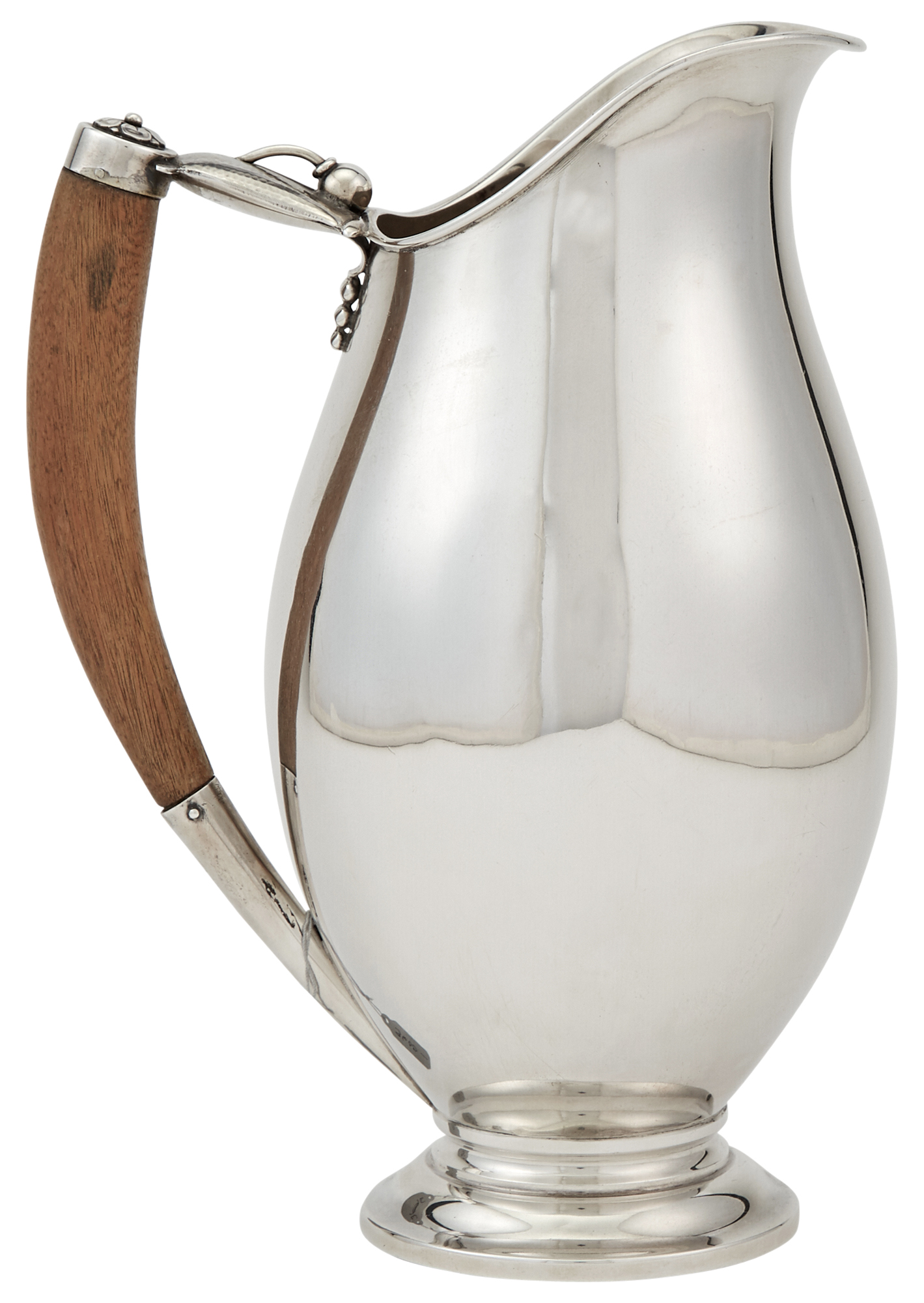 Lot image - Danish Sterling Silver Jensen Style Water Pitcher