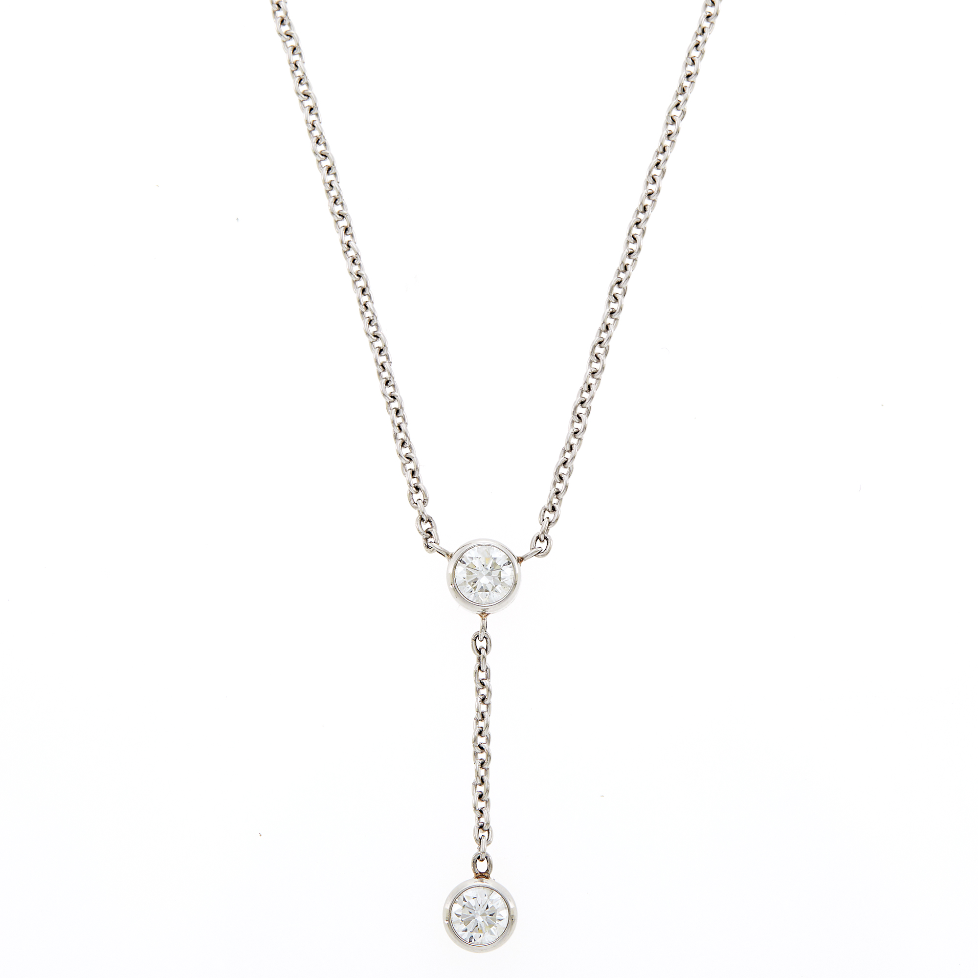 Lot image - Platinum and Diamond Lavaliere