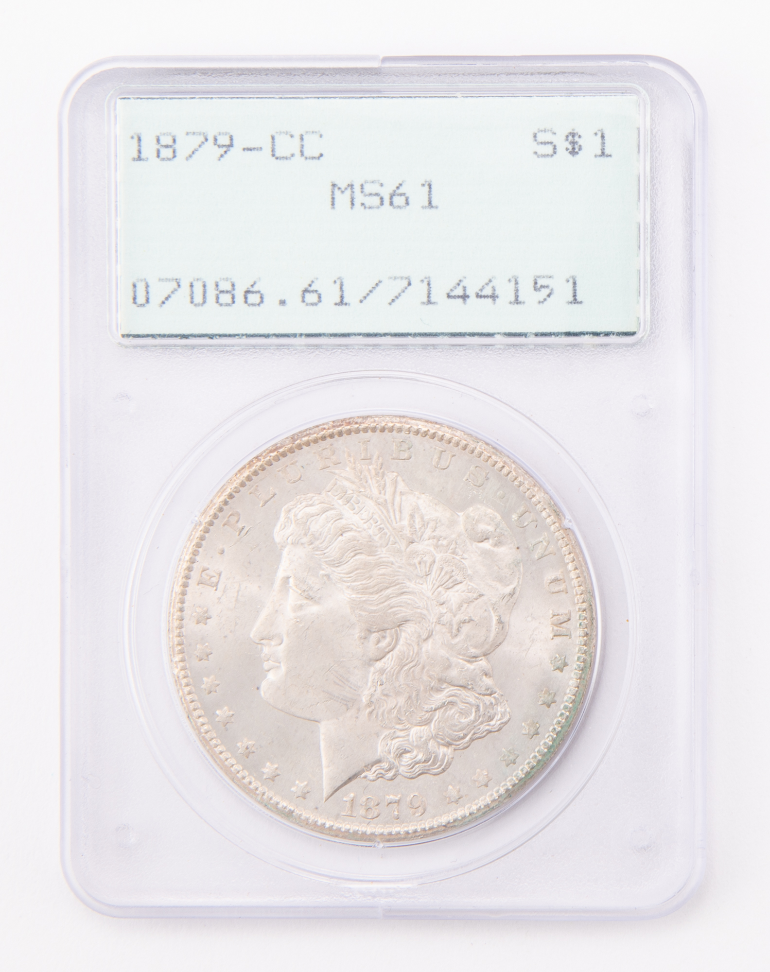 Lot image - United States 1879 Carson City Morgan Dollar PCGS MS61