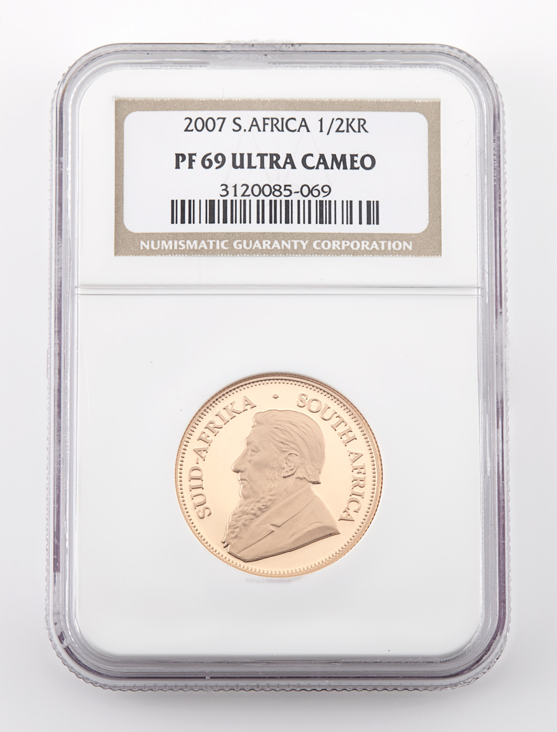 Lot image - South Africa 2007 Half Krugerrand Proof 69