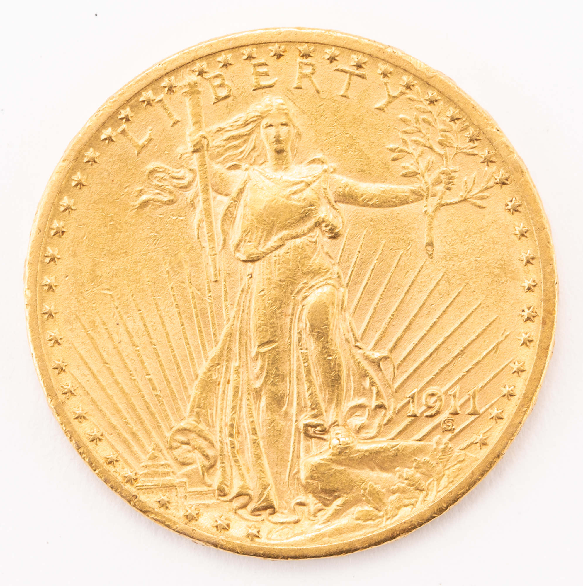 Lot image - United States 1911-S $20 St. Gaudens