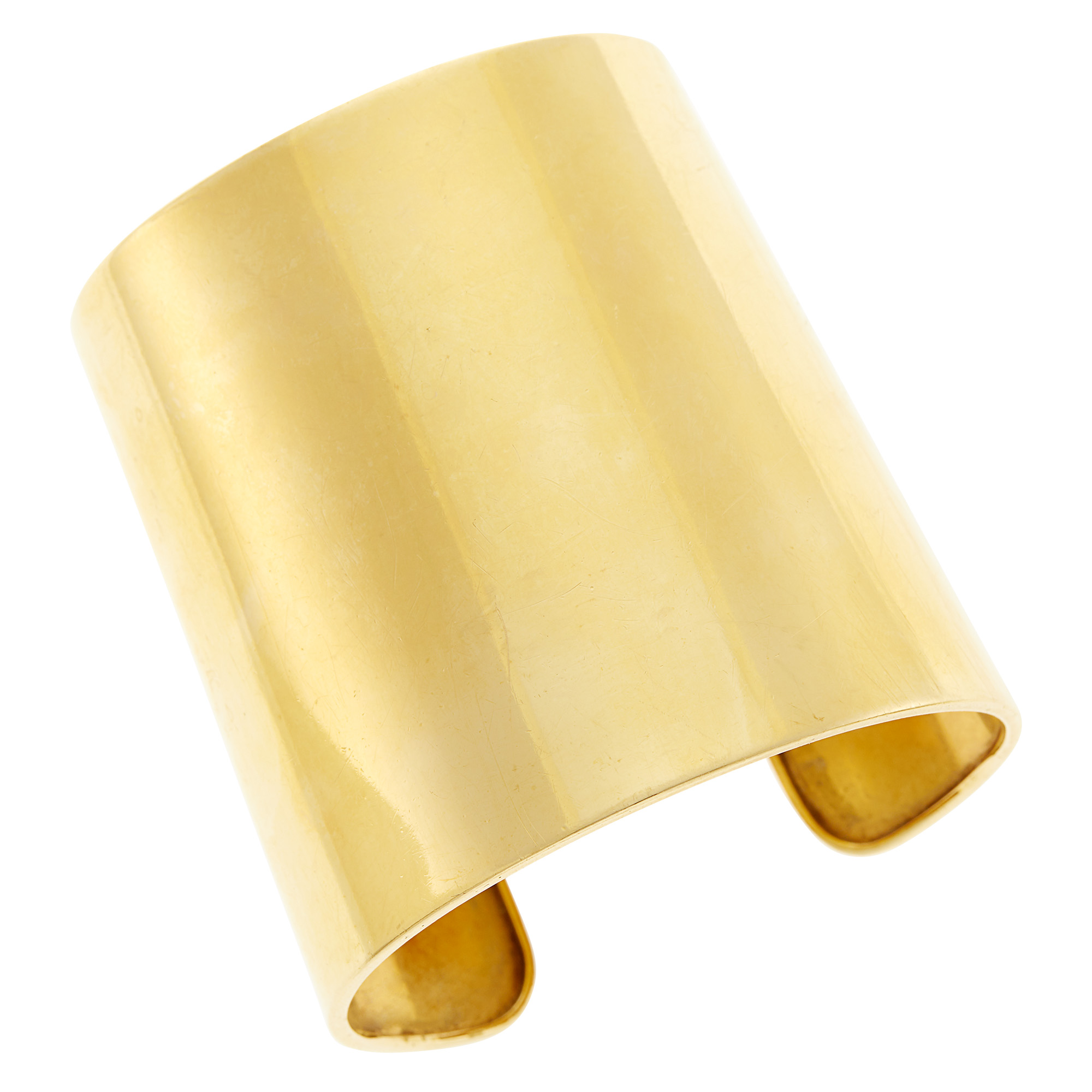 Lot image - Wide Gold Cuff Bangle Bracelet