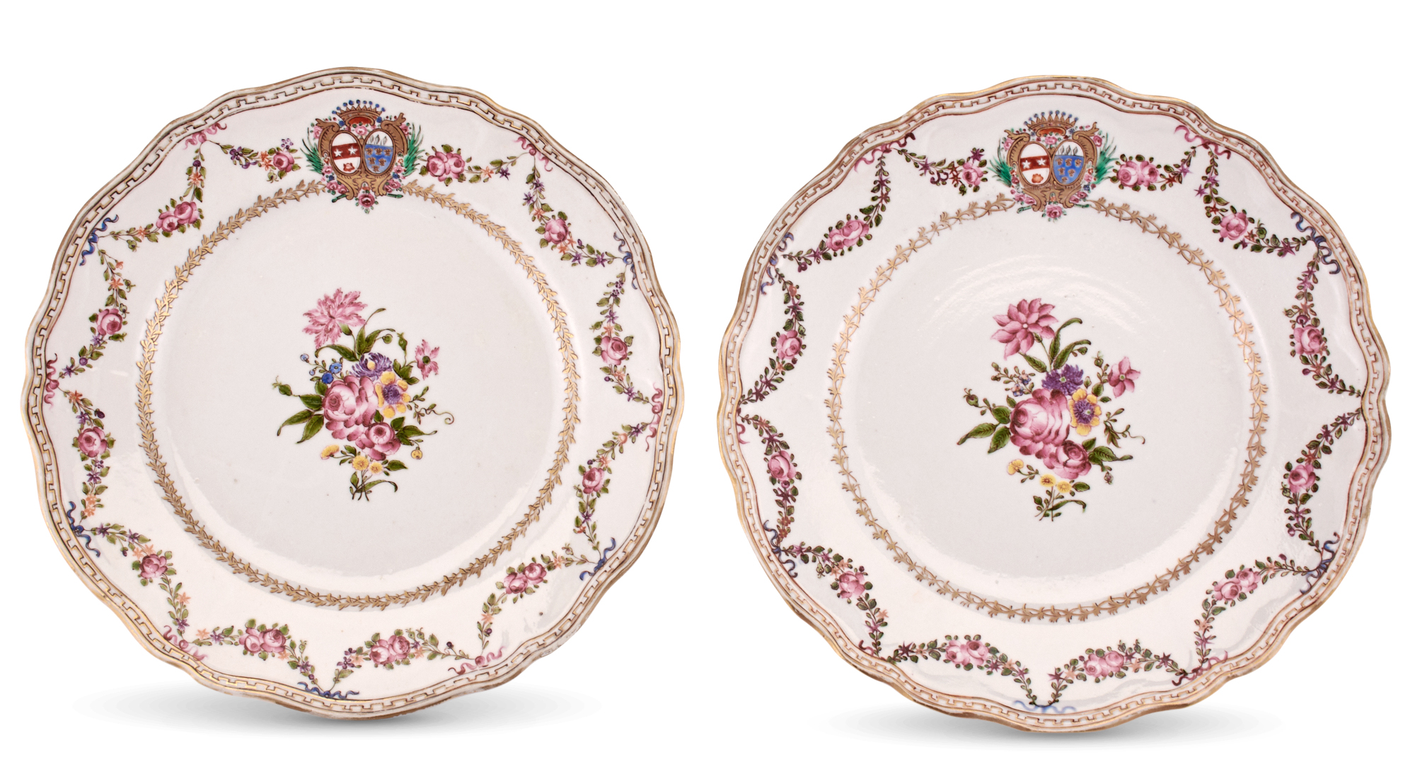 Lot image - A Pair of Chinese Export Porcelain Plates