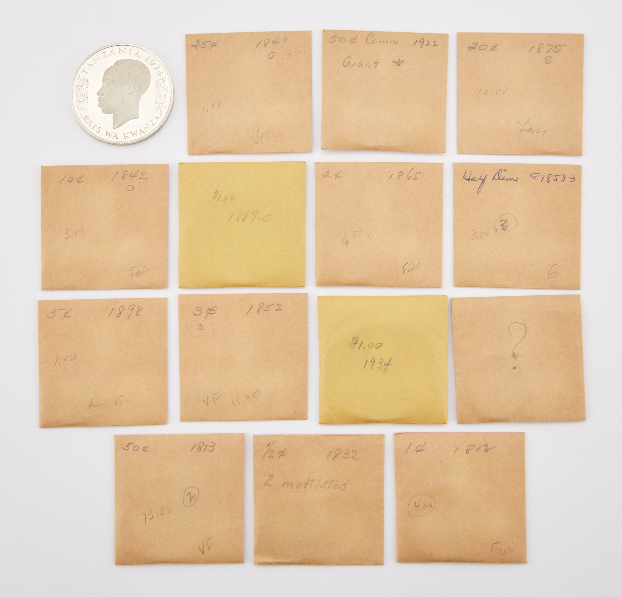 Lot image - United States Coin and Postage Stamp Group