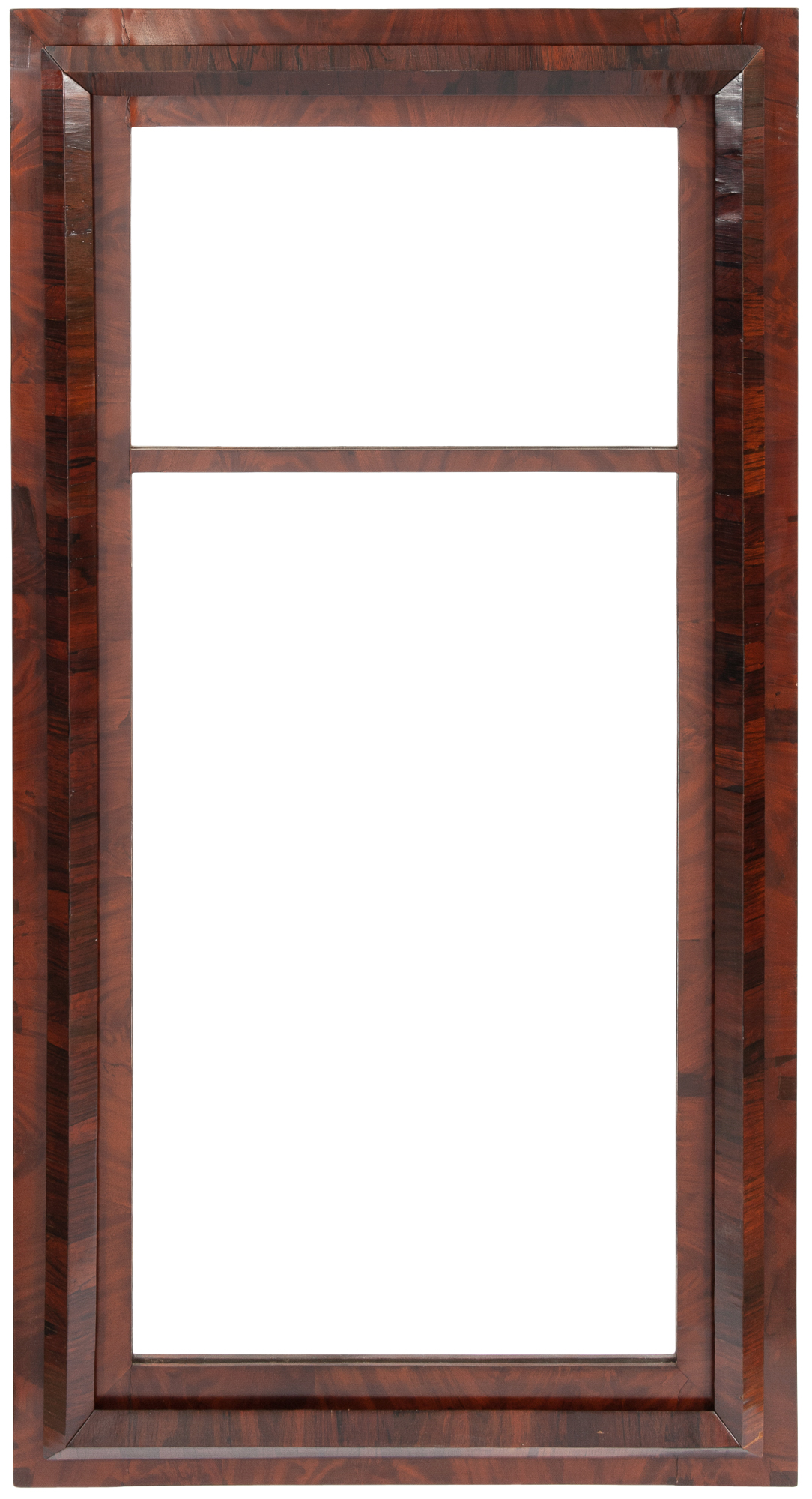 Lot image - Classical Mahogany and Rosewood Pier Mirror