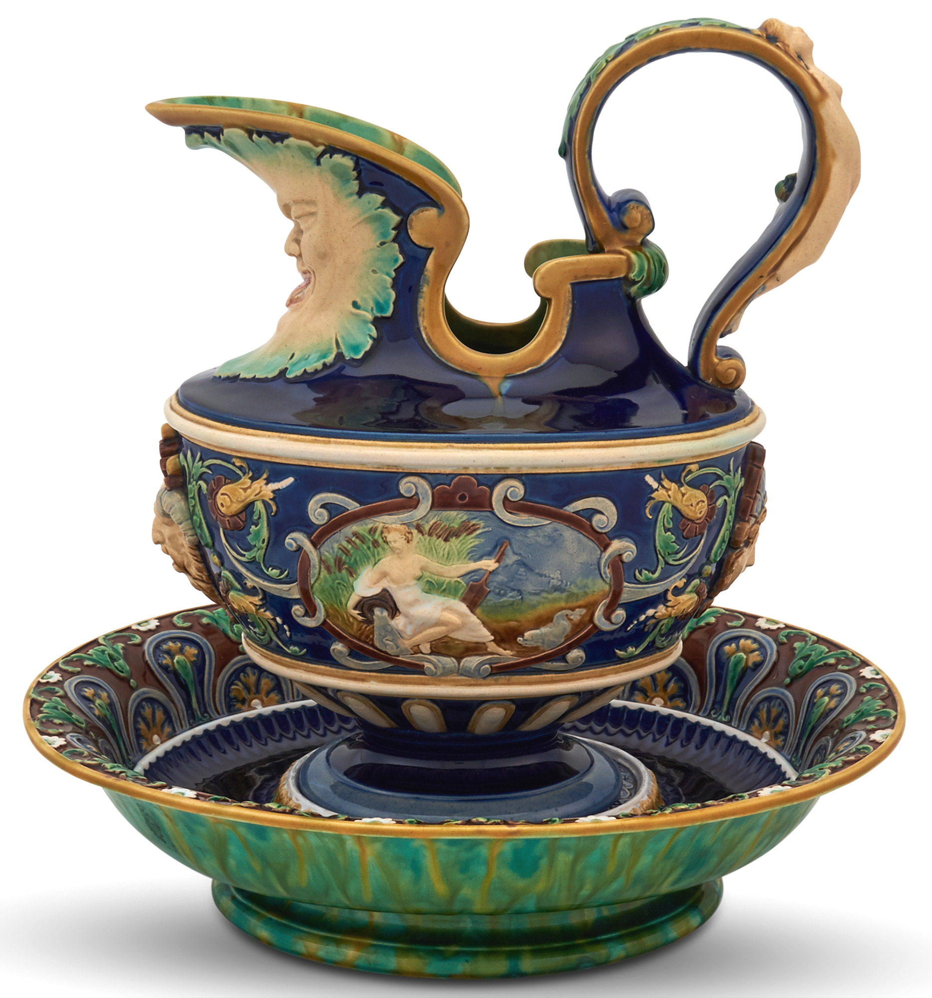 Lot image - Minton Majolica Renaissance Style Soulages