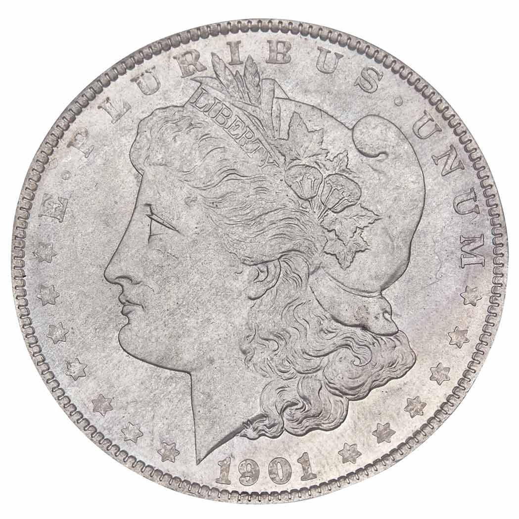 Lot image - United States 1901 Morgan Dollar Mint State 63