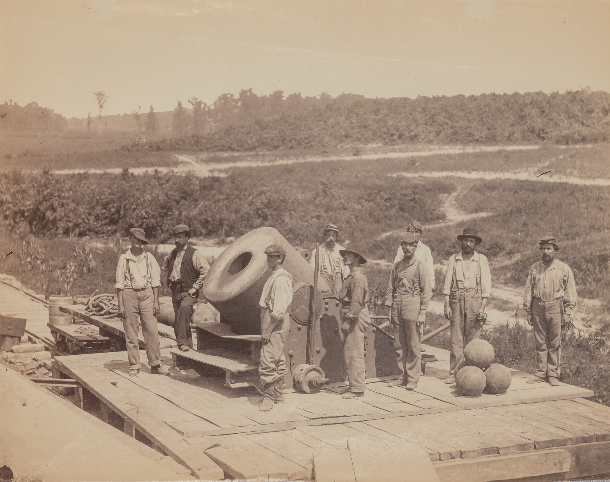 Lot image - KNOX, DAVID (Active 1860s)  [Mortar Dictator, in Front of Petersburg],