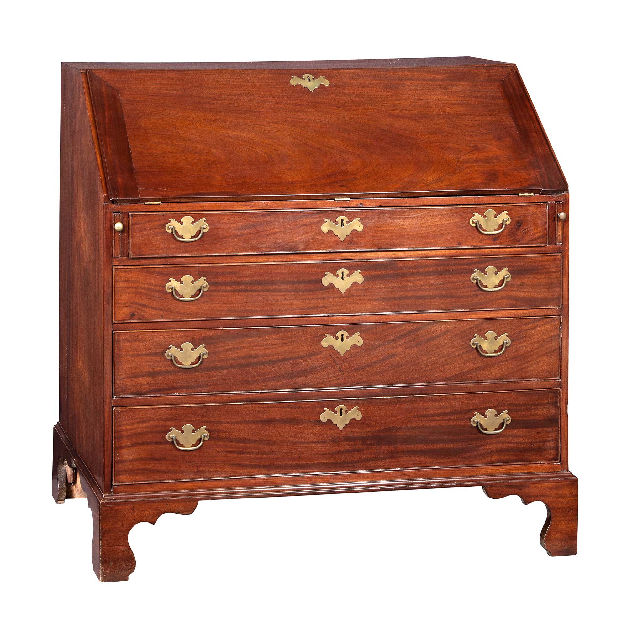 Lot image - Chippendale Mahogany Slant Front Desk