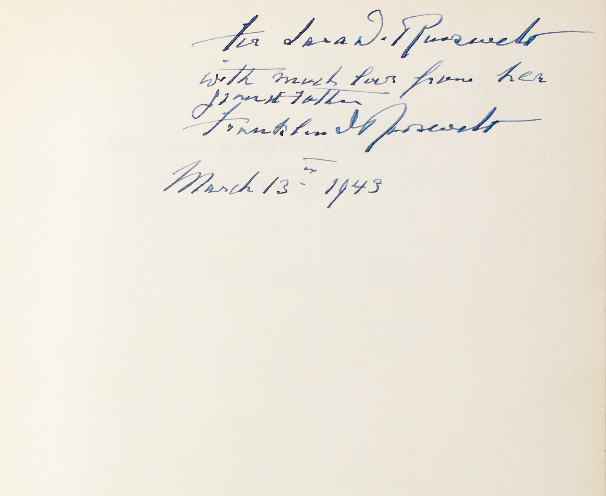 Lot image - ROOSEVELT, FRANKLIN DELANO  Addresses of Franklin D. Roosevelt and Winston Churchill.