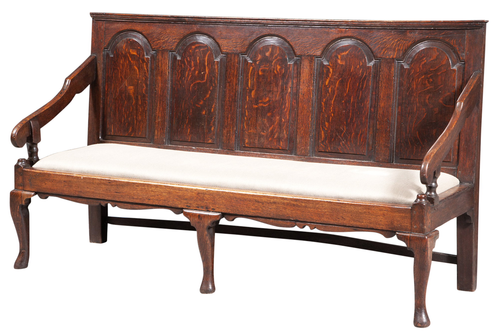 Lot image - George II Oak Settle