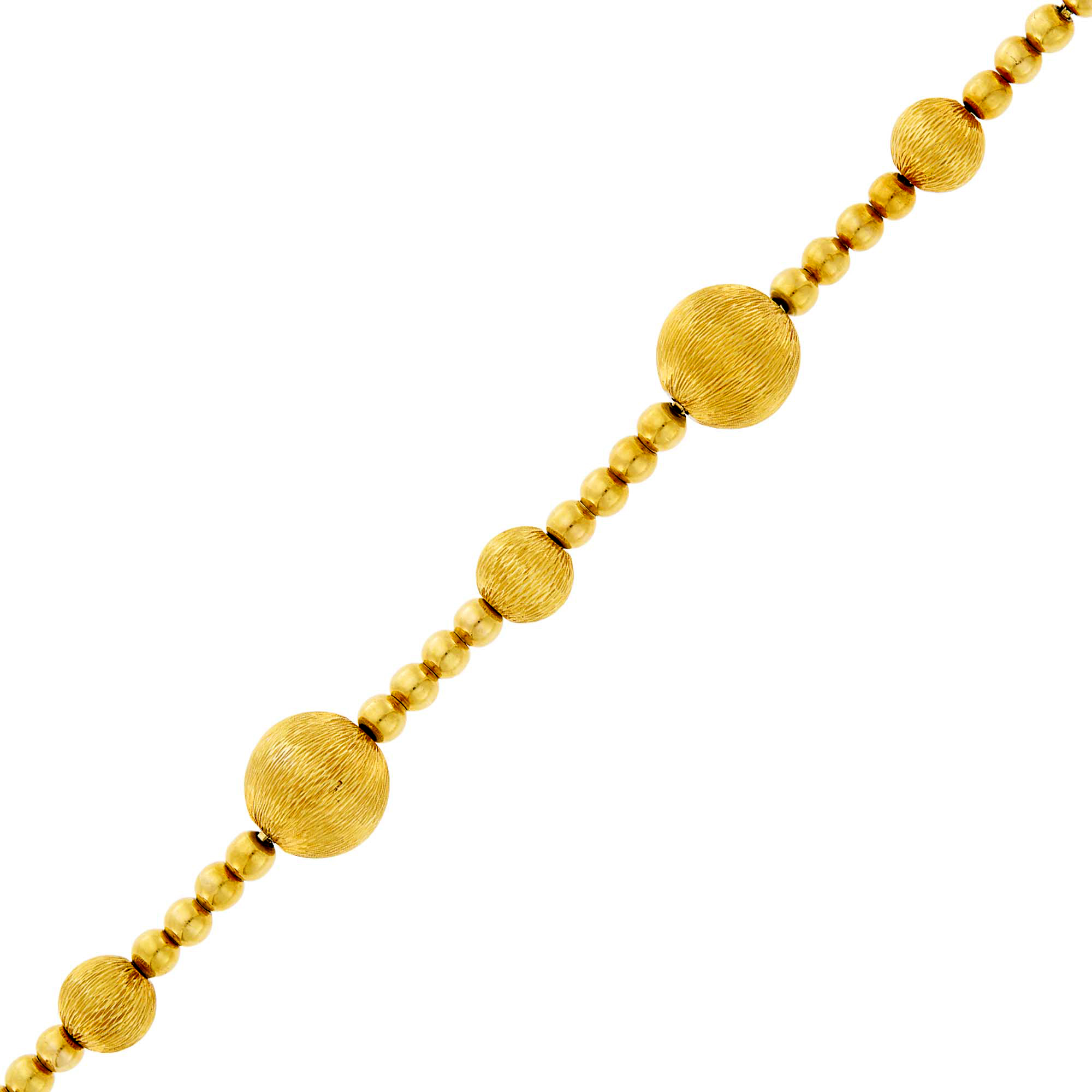 Lot image - Tiffany & Co. Gold Bead Bracelet