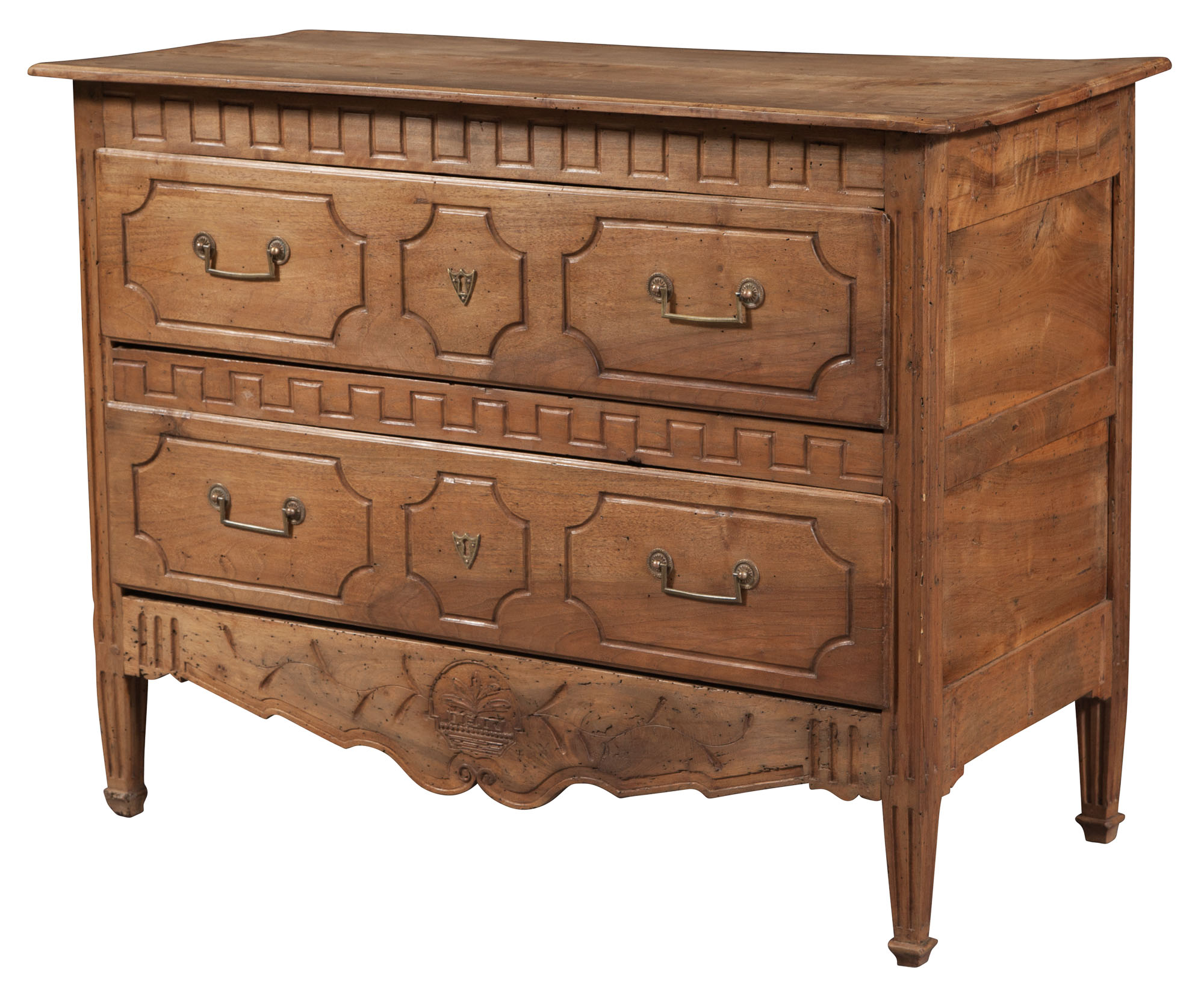 Lot image - Northern European Neoclassical Fruitwood Commode
