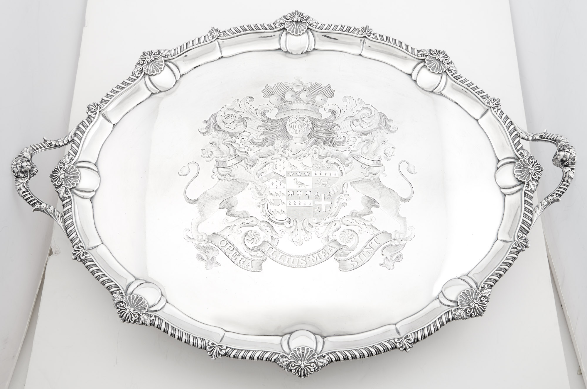 Lot image - George III Silver Two-Handled Tray