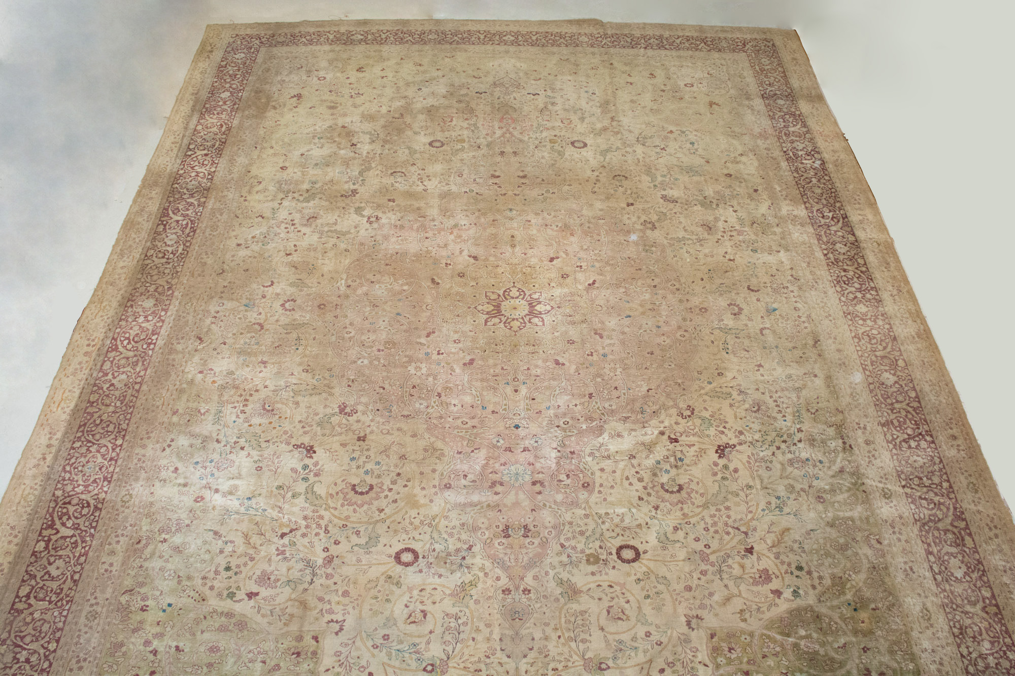 Lot image - Silk Tabriz Carpet