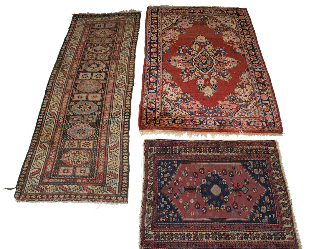 Lot image - Three Assorted Rugs