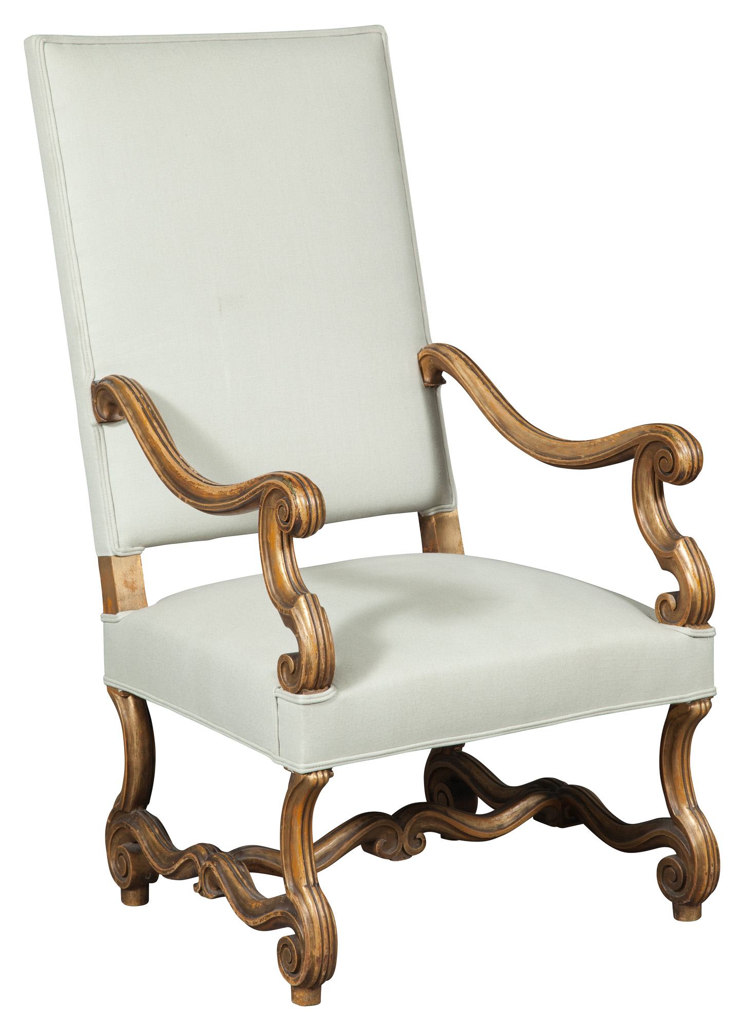 Lot image - Louis XIV Style Beechwood Armchair