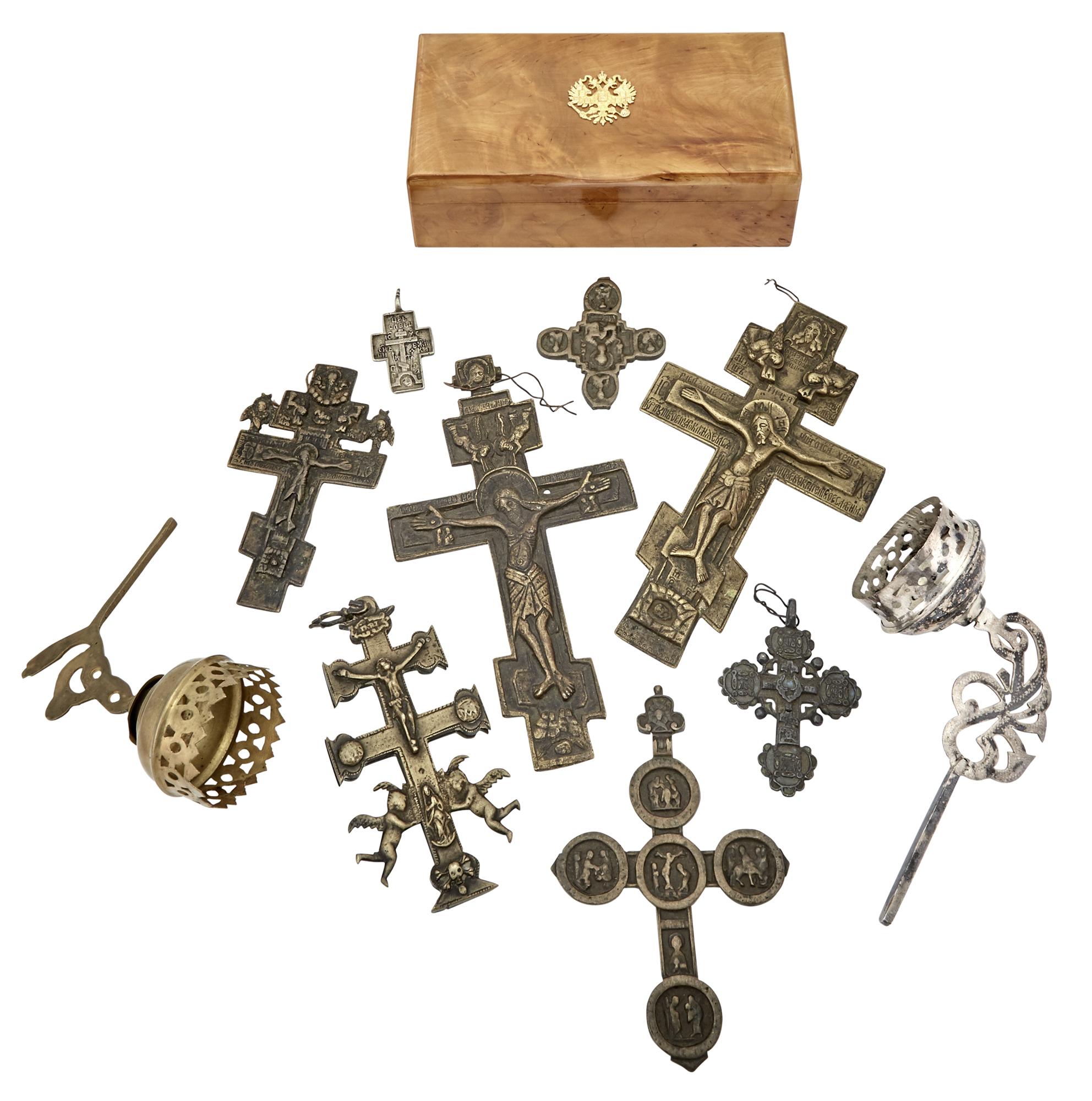 Lot image - Group of Russian Metalware