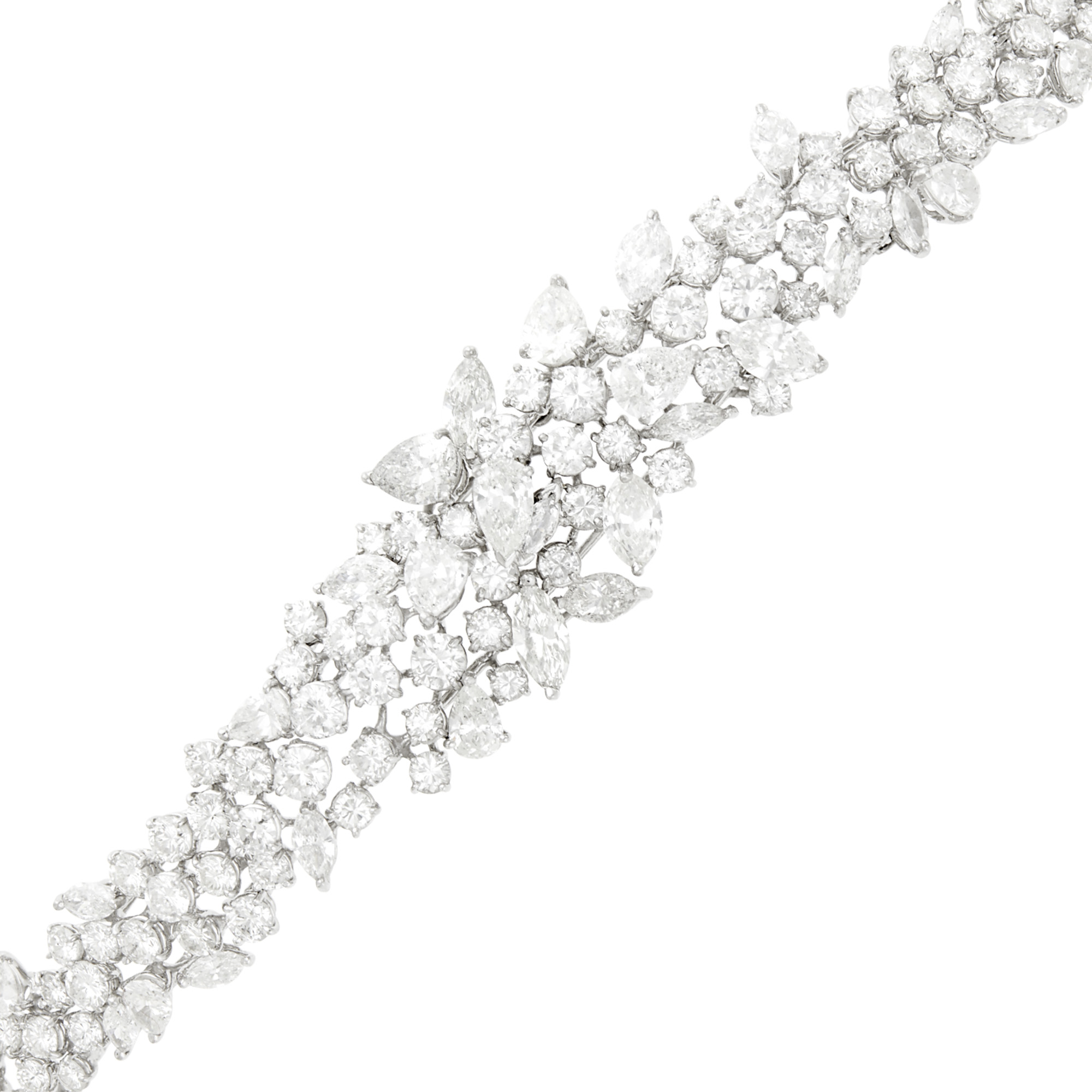 Lot image - Platinum and Diamond Bracelet