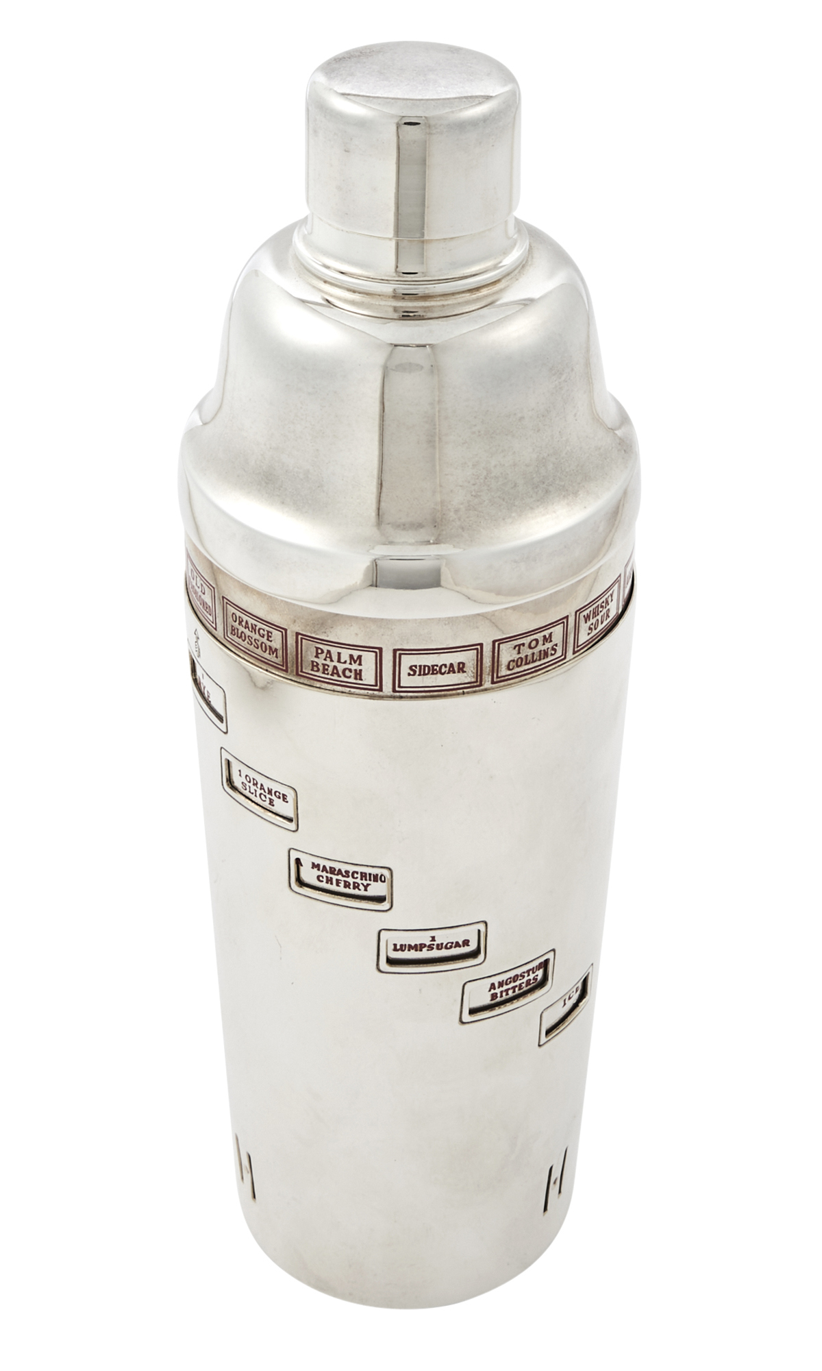 Lot image - Novelty Silver Plated Dial-a-Drink