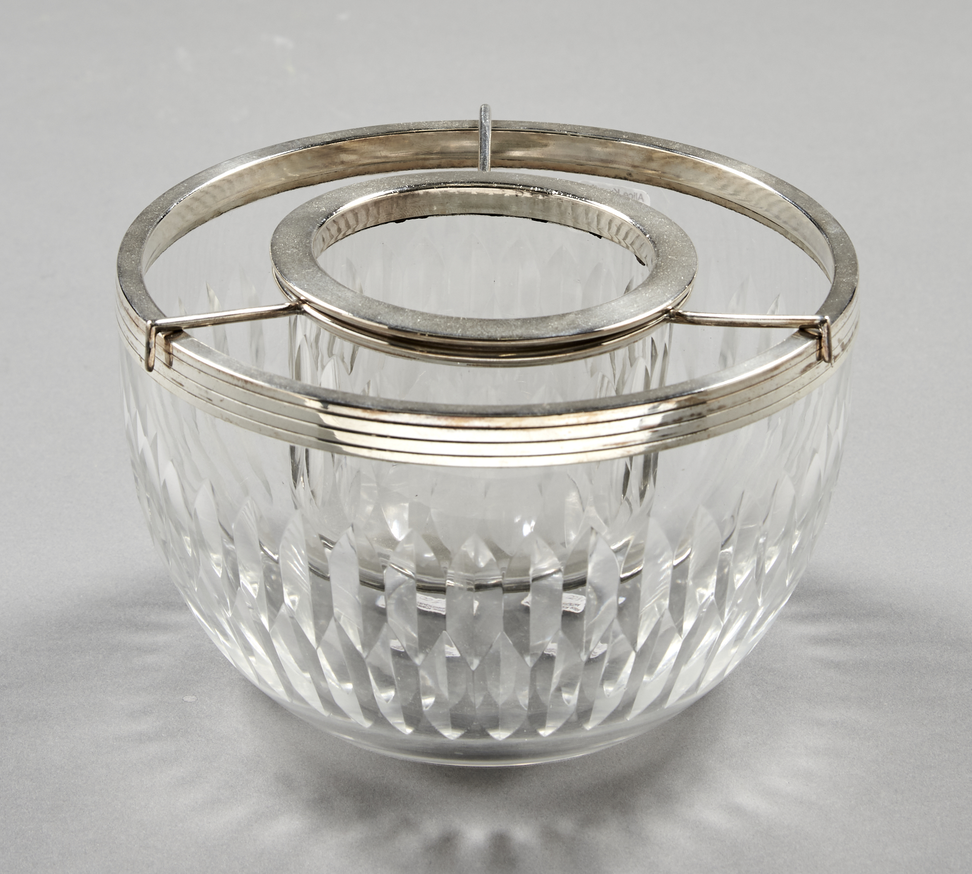 Lot image - French Sterling Silver and Glass Caviar Bowl