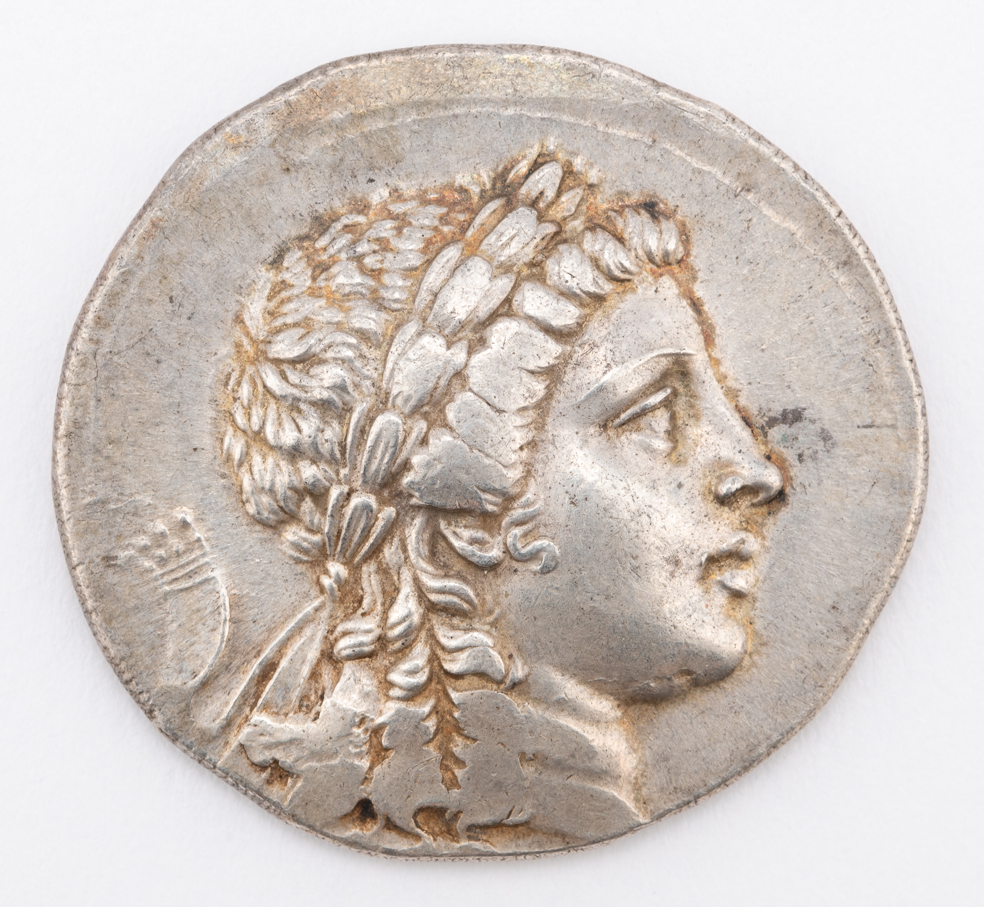 Lot image - Aiolis. Myrina. ca. 150 BC. AR Stephanophoric Tetradrachm (16.7g).