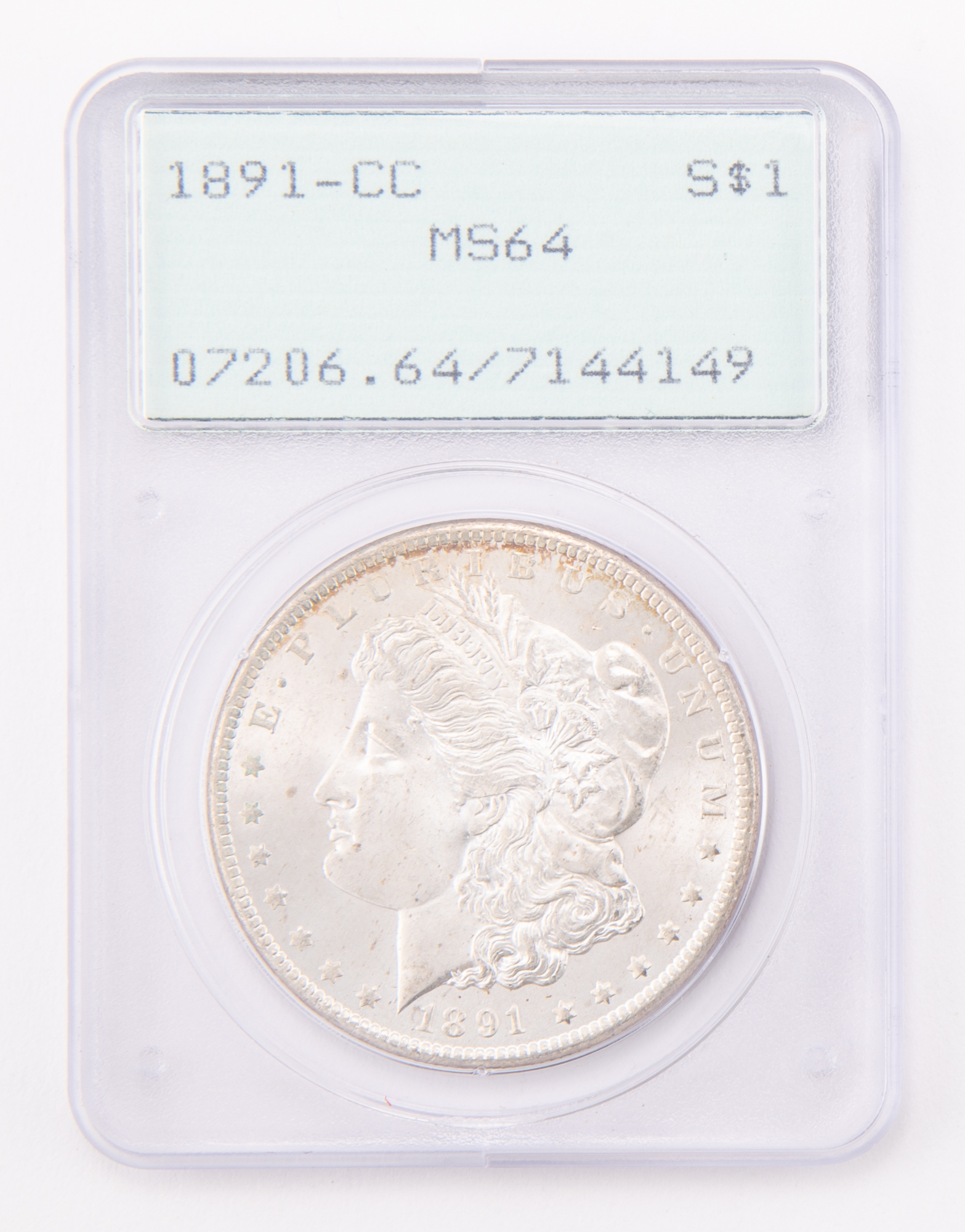 Lot image - United States 1891 Carson City Morgan Dollar PCGS MS64