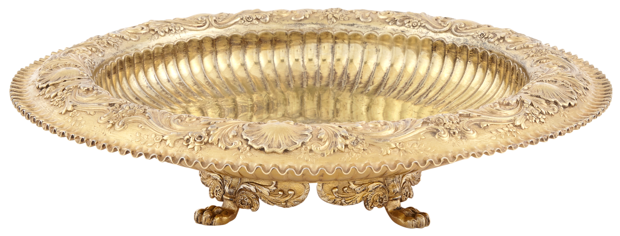 Lot image - Tiffany & Co. Sterling Silver-Gilt Centerpiece Bowl